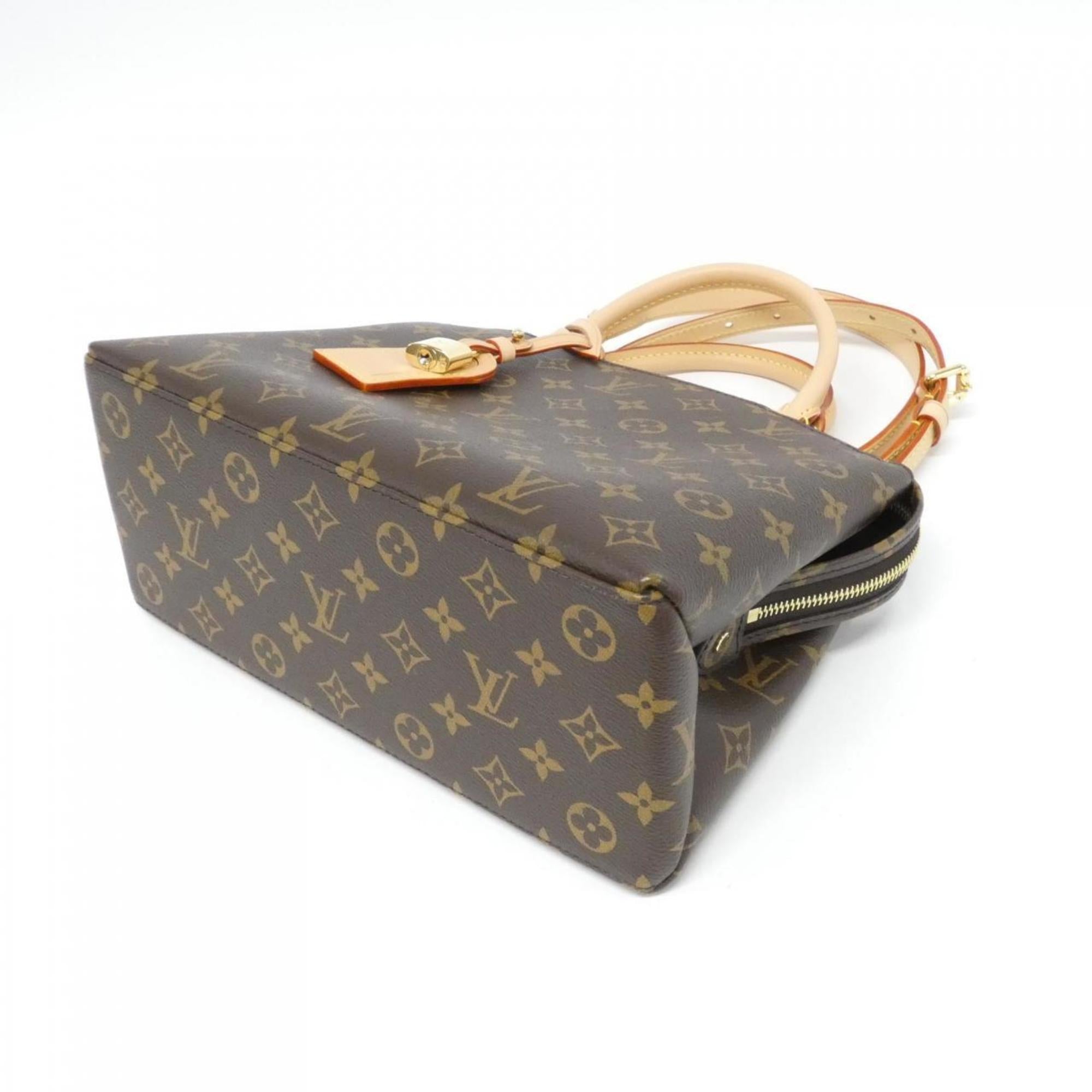 Louis Vuitton Marron Coated Canvas Handbag (Pre-Owned)