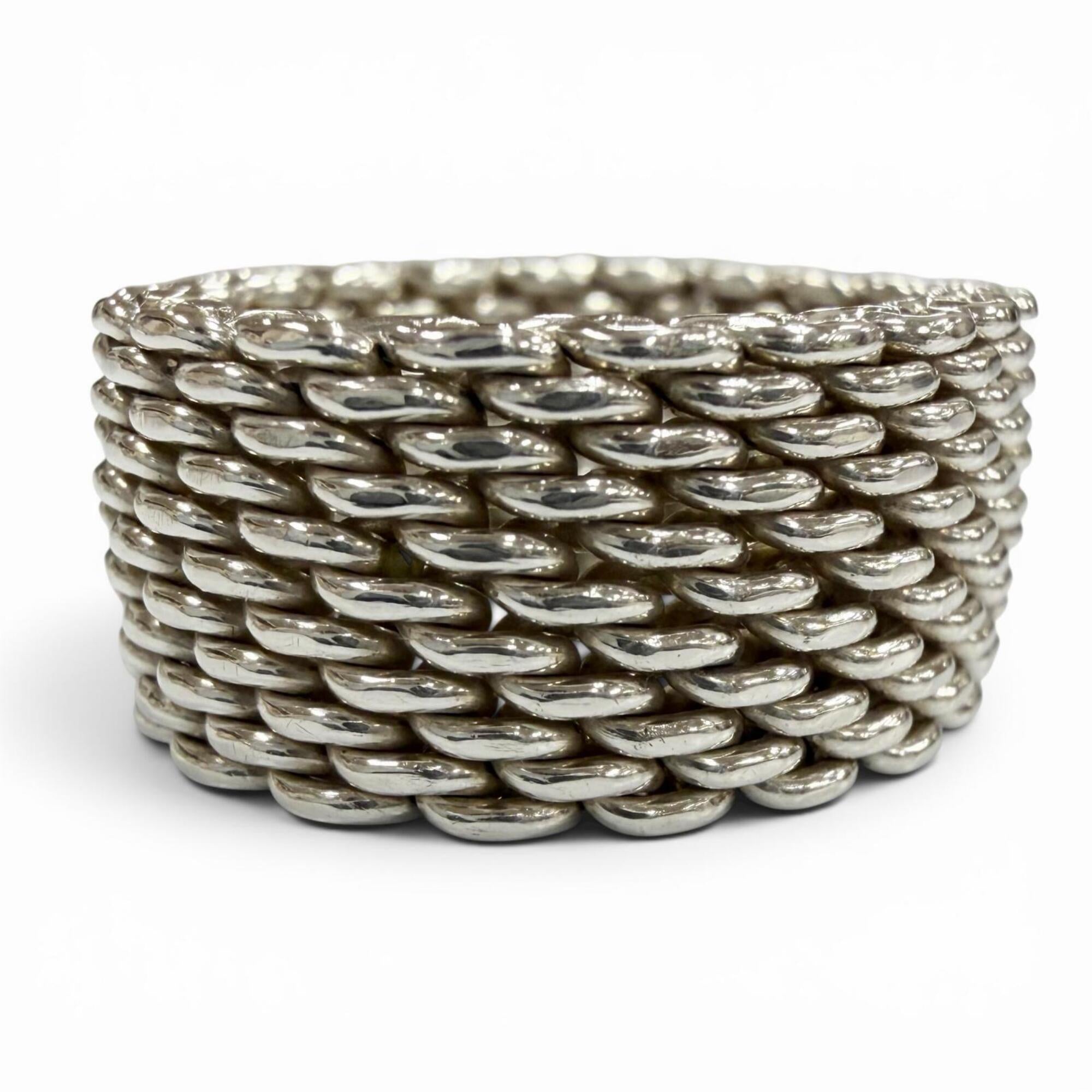 Tiffany Silver Silver 925 Band Ring (Pre-Owned)