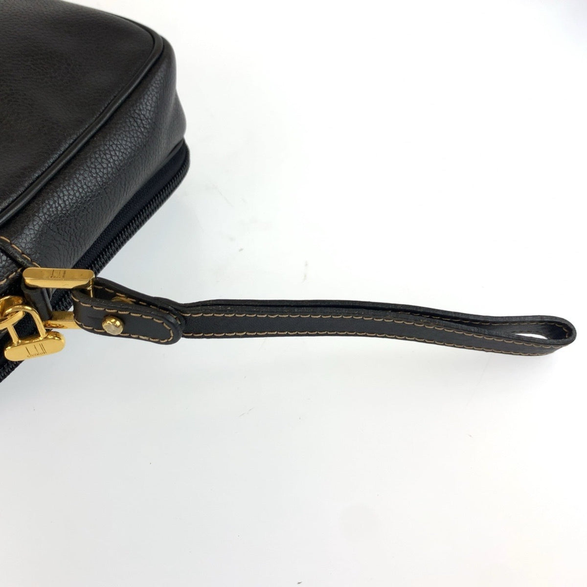 Dunhill Black Leather Clutch Bag (Pre-Owned)
