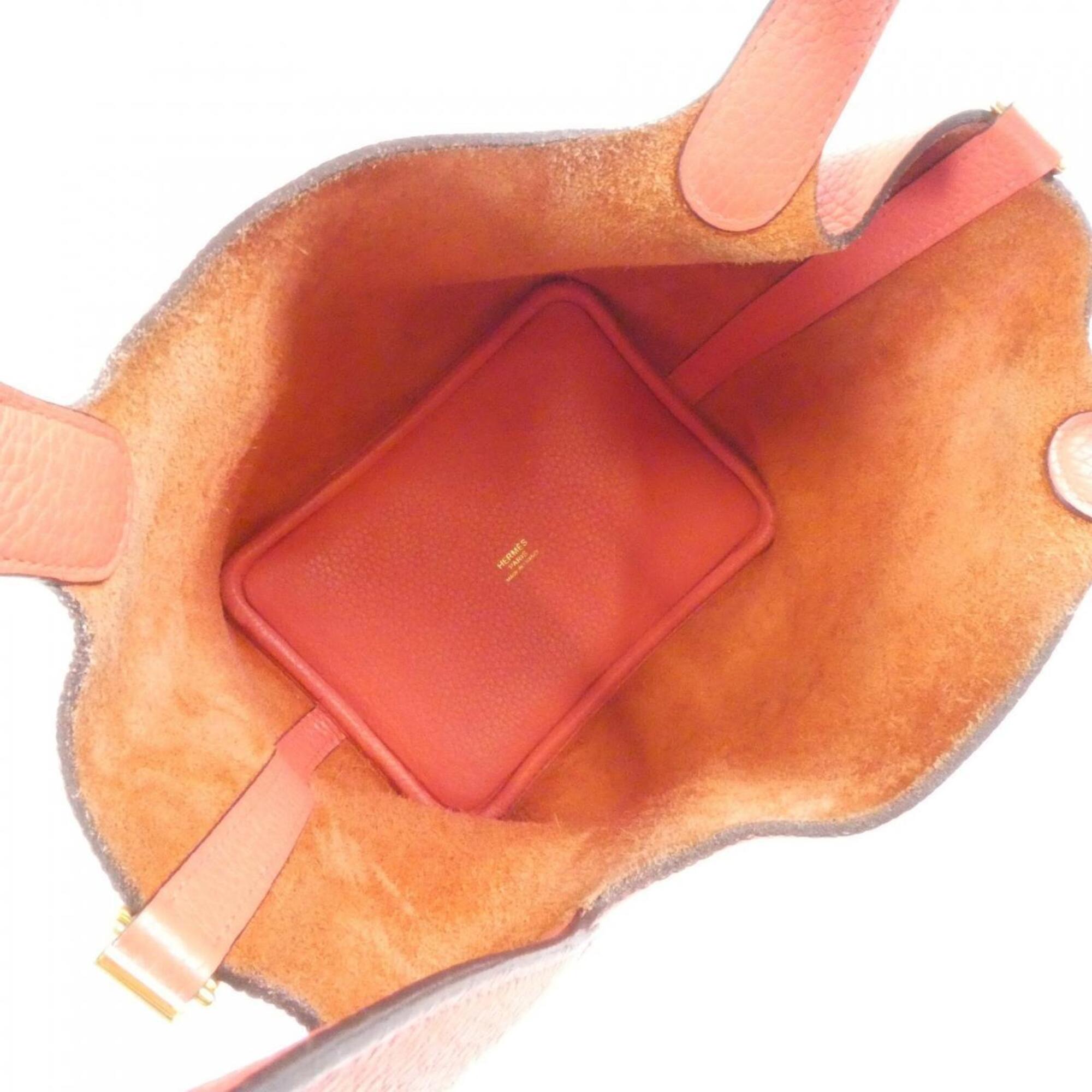 Hermes Rose Jaipur Taurillon Clemence Leather Handbag (Pre-Owned)