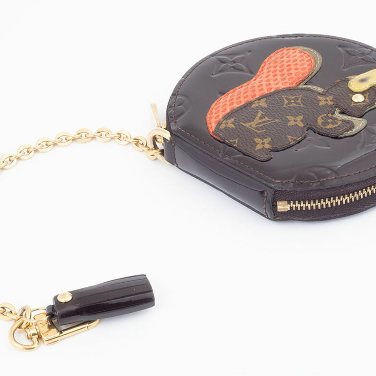 Louis Vuitton Monogram Vernis Amarante Monogram Vernis Coin Purse/Coin Case (Pre-Owned)
