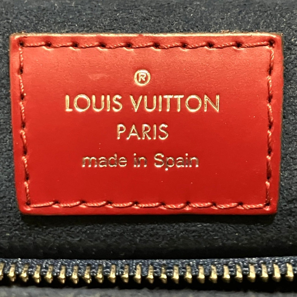 Louis Vuitton Castilian Red Leather Handbag (Pre-Owned)