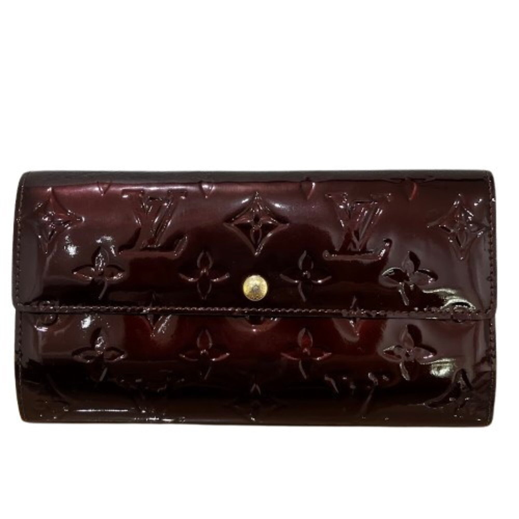 Louis Vuitton Vernis Amarante Vernis Long Wallet (Bi-Fold) (Pre-Owned)