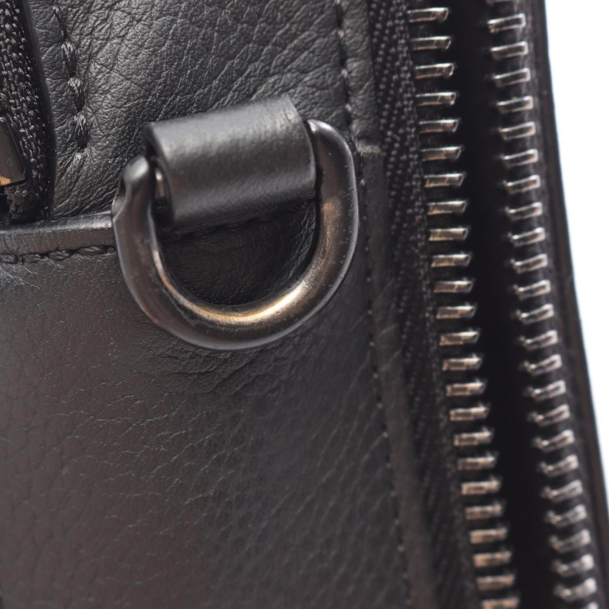 Louis Vuitton Black Noir Leather Handbag Shoulder Bag (Pre-Owned)