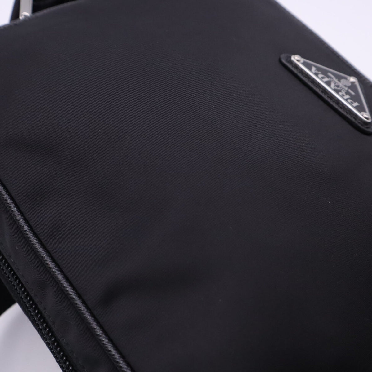 Prada Saffiano Black Nero Nylon Saffiano Shoulder Bag (Pre-Owned)
