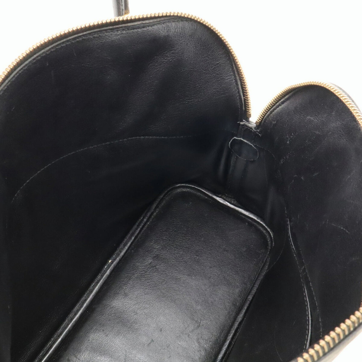 Hermes Black Gulliver Leather Handbag Shoulder Bag (Pre-Owned)