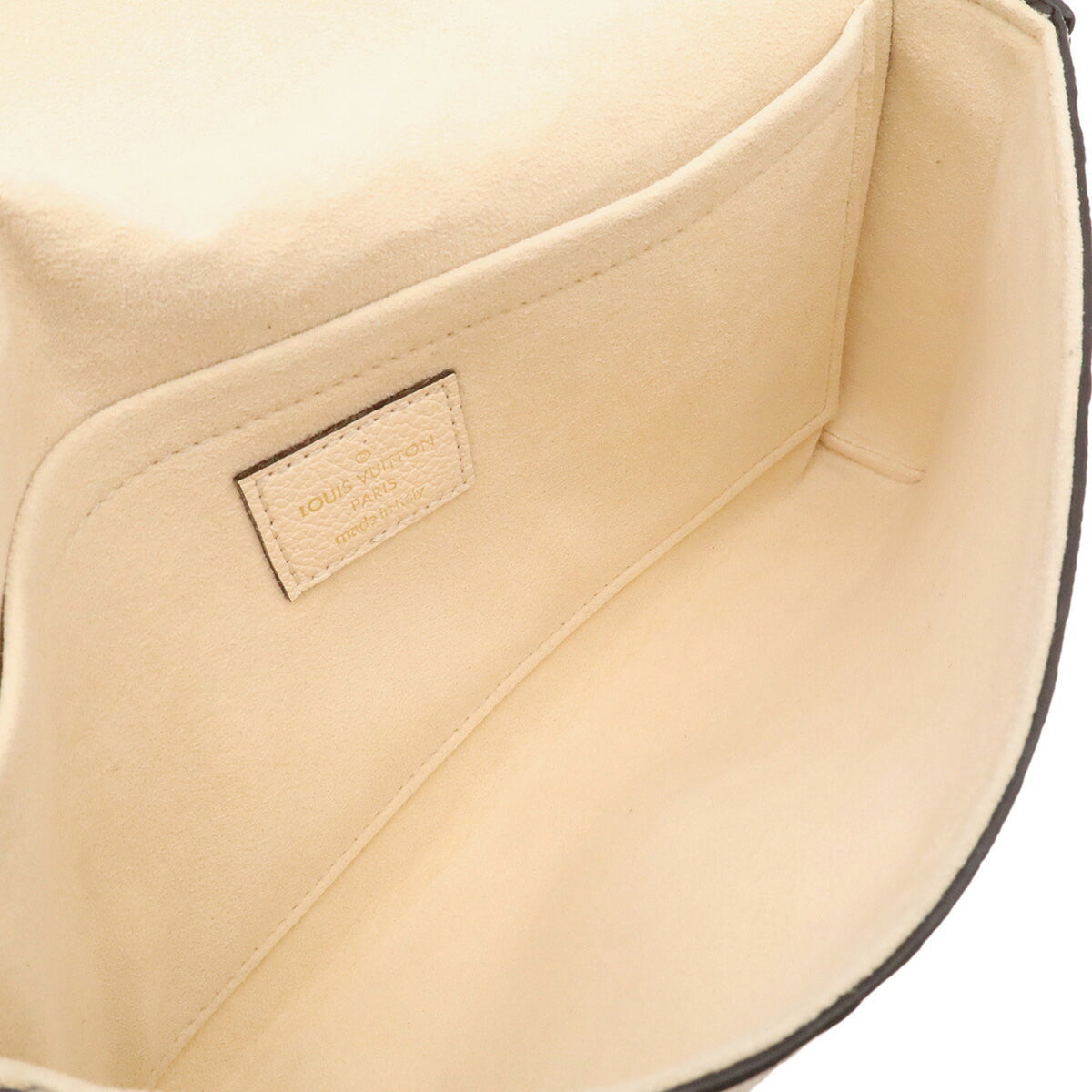Louis Vuitton Cream Leather Clutch Bag Pochette Shoulder Bag (Pre-Owned)