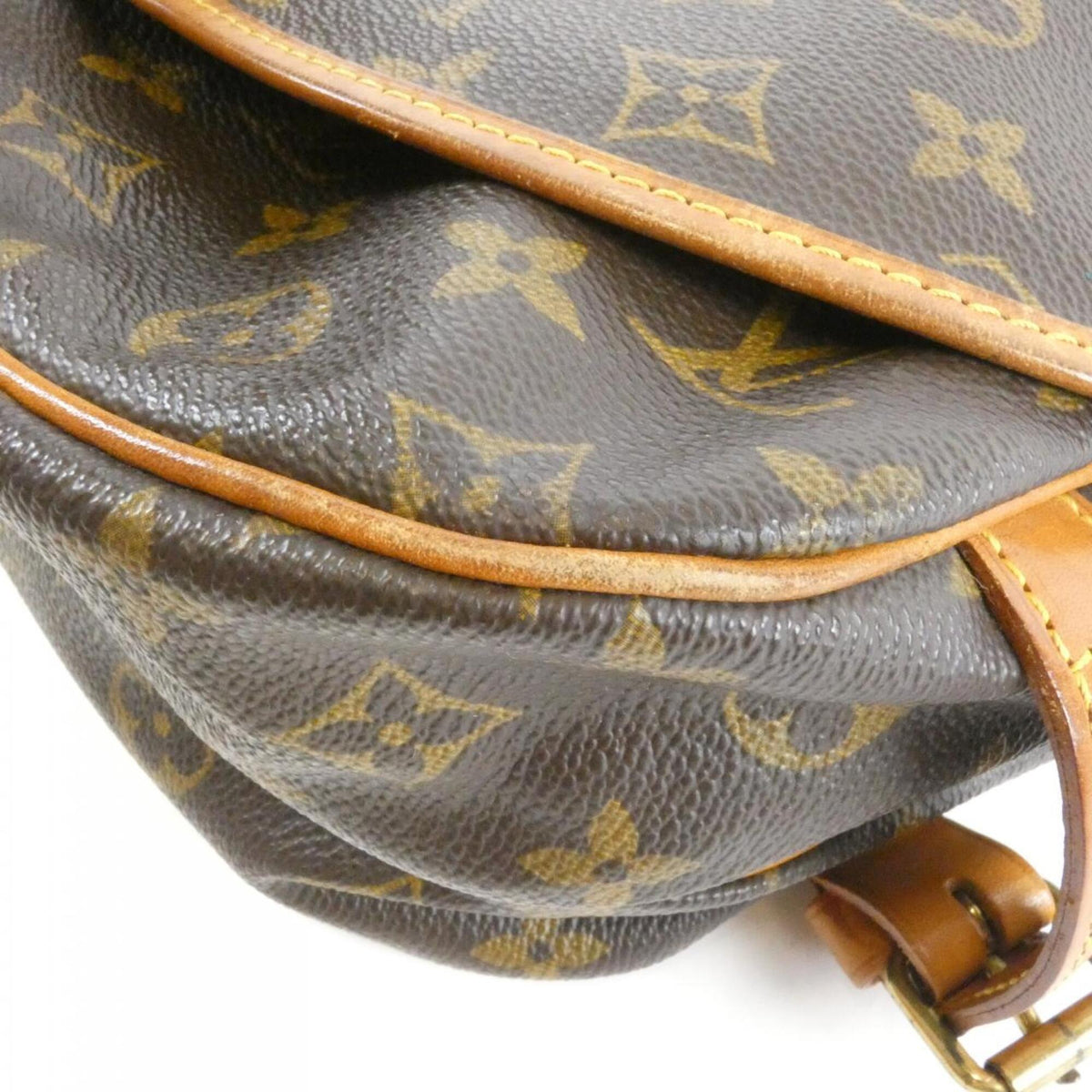 Louis Vuitton Monogram Marron Coated Canvas Shoulder Bag (Pre-Owned)