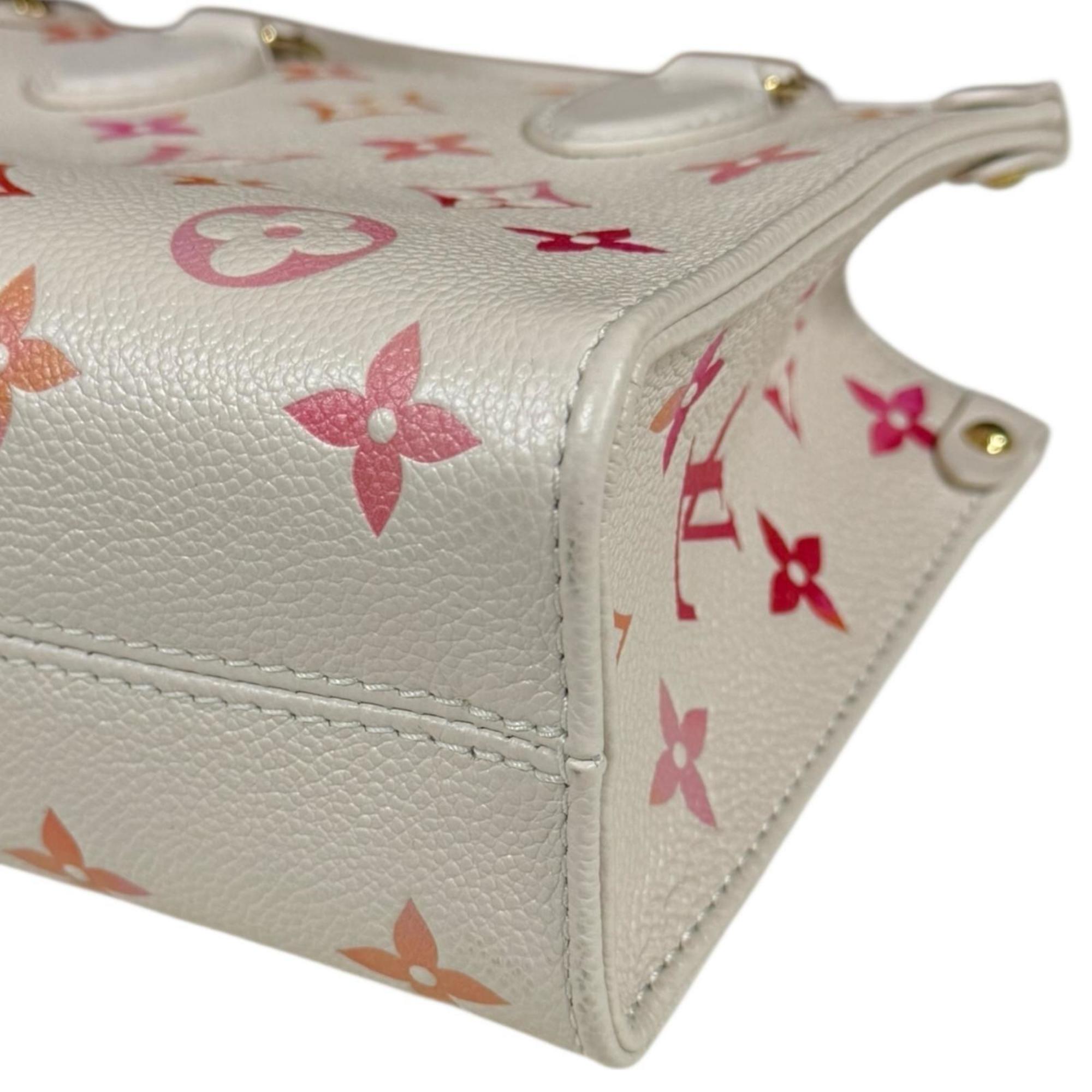 Louis Vuitton Orange Pink White Monogram Empreinte Shoulder Bag (Pre-Owned)