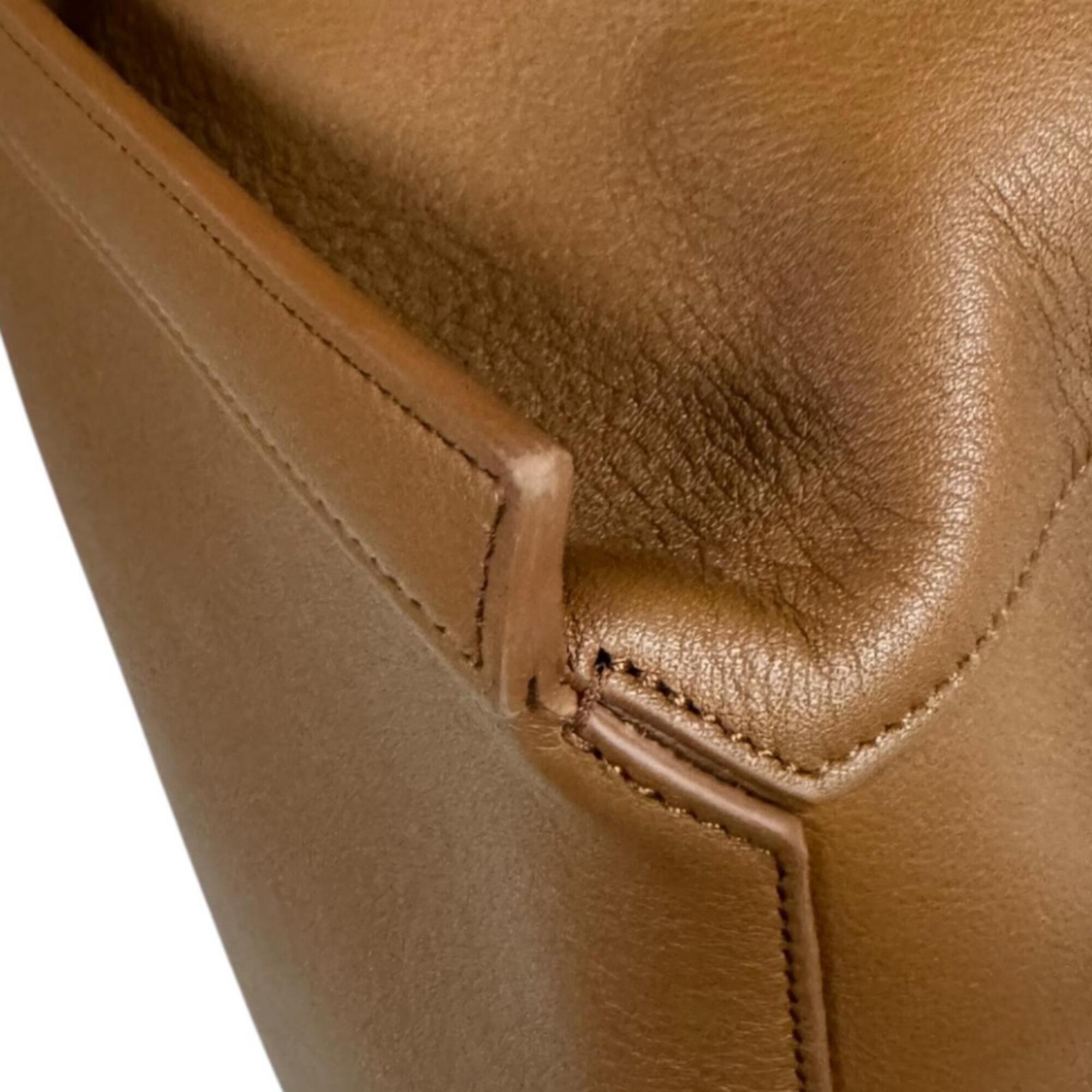 Celine Brown Camel Leather Shoulder Bag (Pre-Owned)