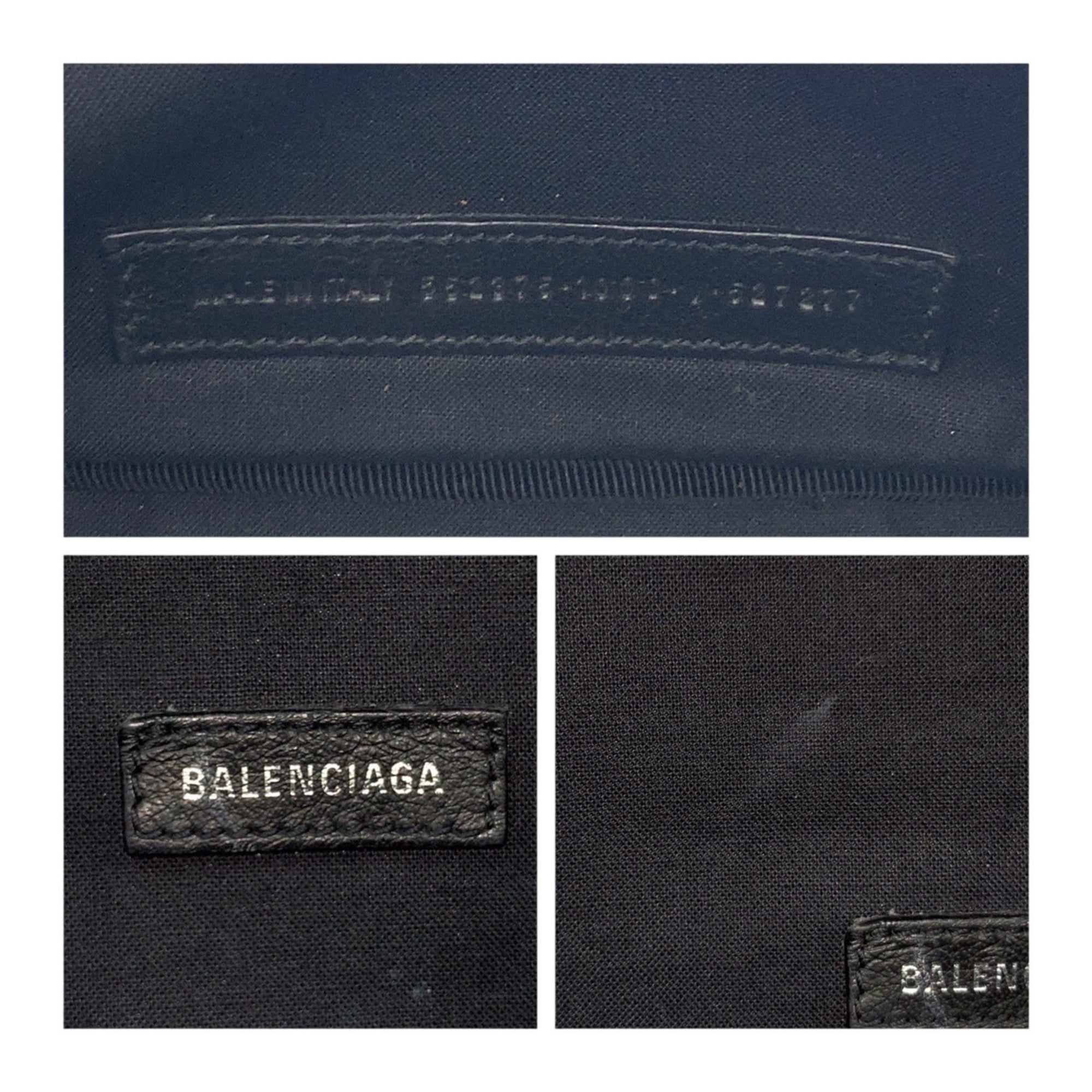 Balenciaga Black Leather Fanny Pack Sling Bag (Pre-Owned)
