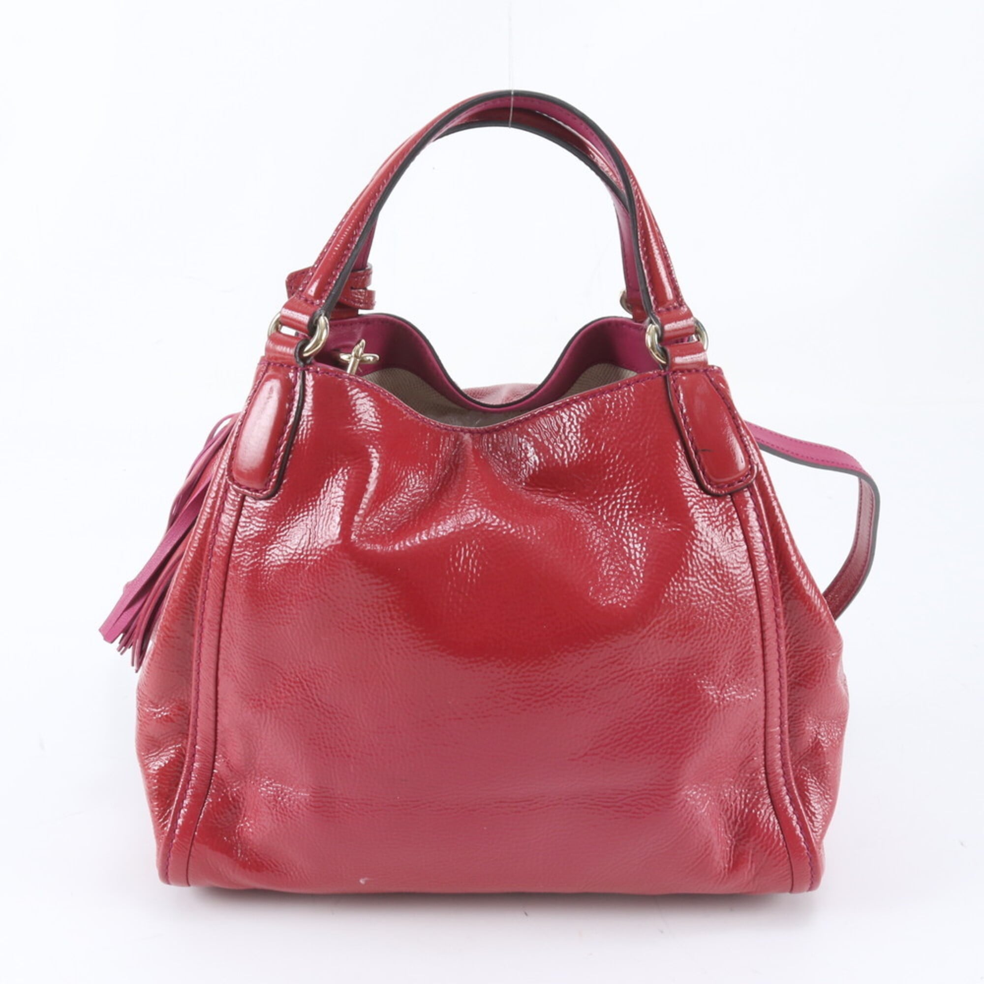 Gucci Soho Pink Leather Handbag Shoulder Bag (Pre-Owned)