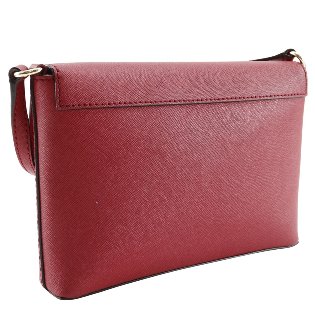 Kate Spade Red Color Leather Pochette Shoulder Bag (Pre-Owned)