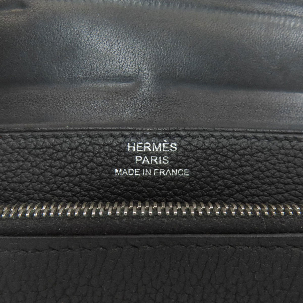 Hermes Black Togo Leather Wallet (Bi-Fold) (Pre-Owned)