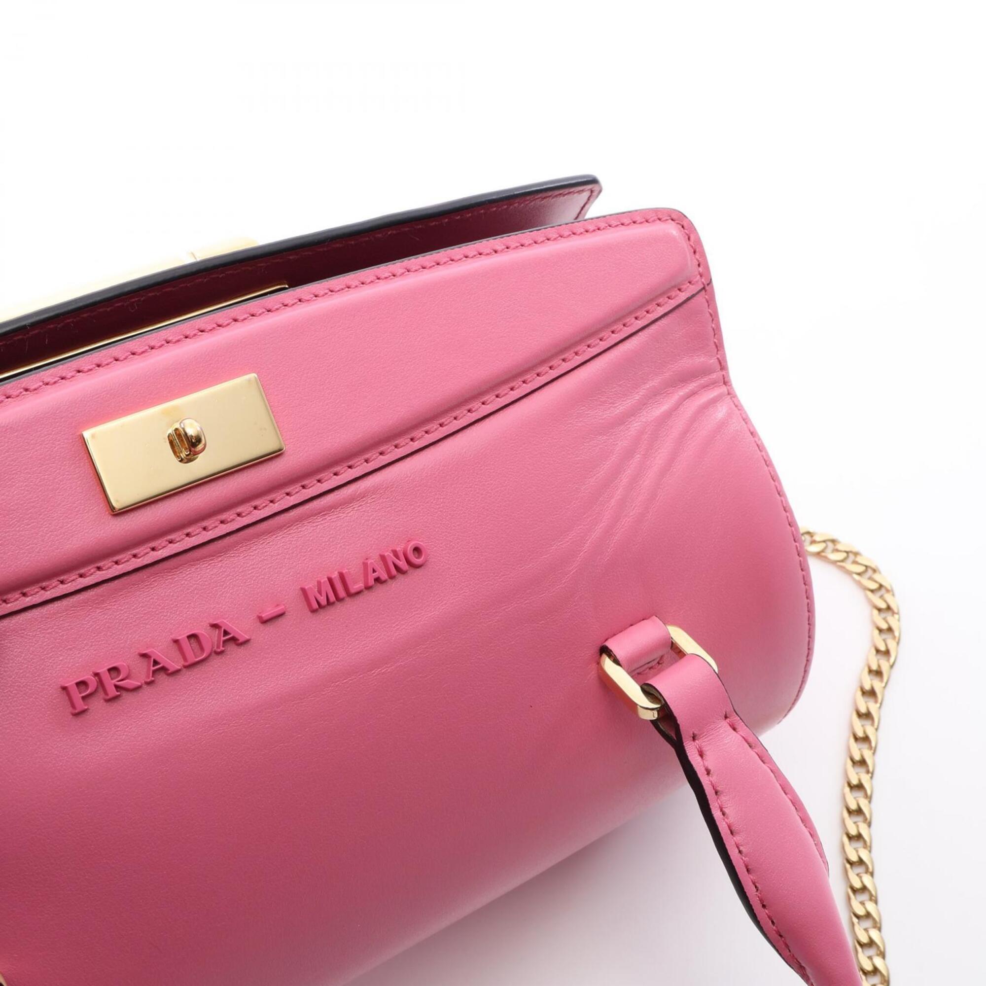 Prada Pink Leather Handbag (Pre-Owned)