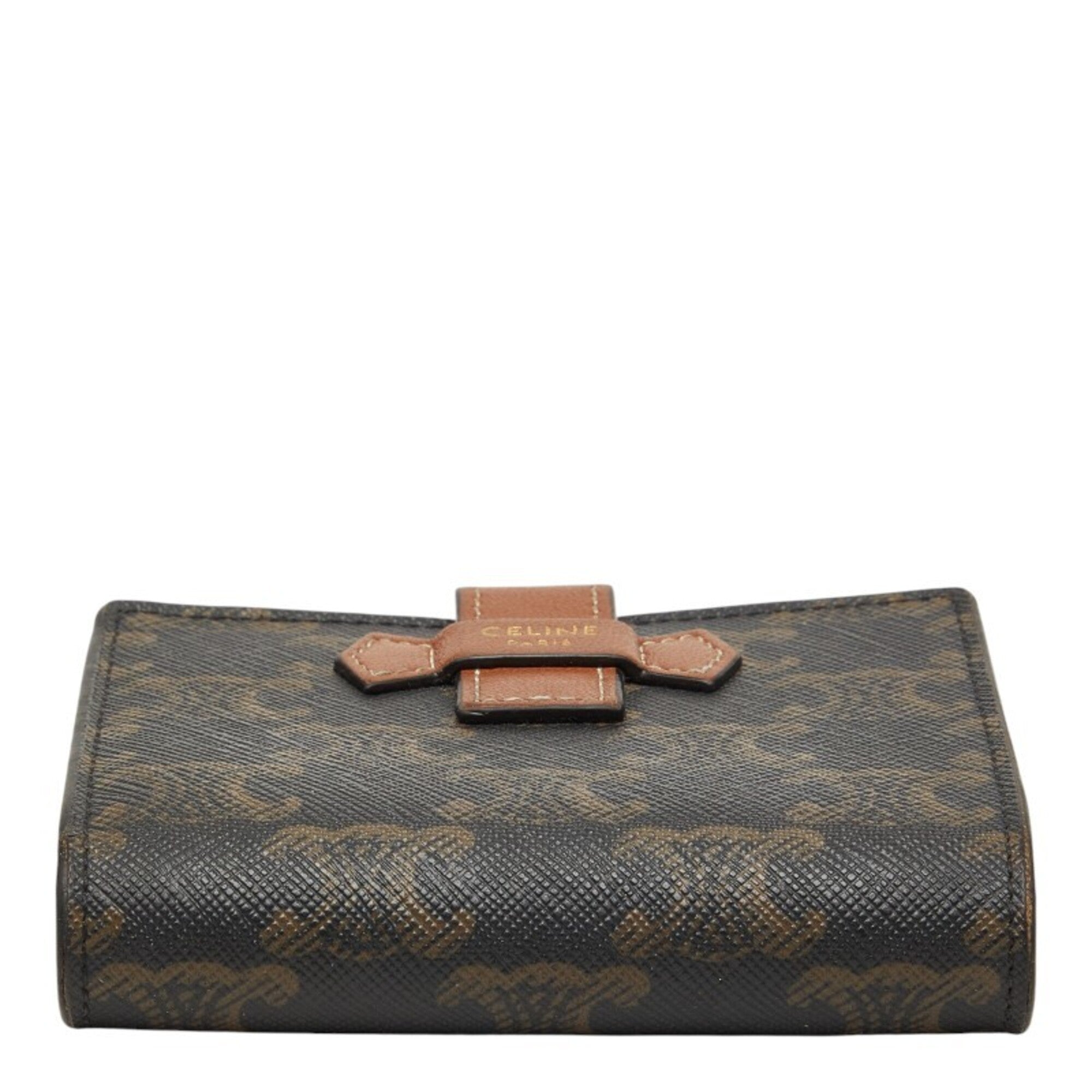 Celine Brown Pvc Wallet (Bi-Fold) (Pre-Owned)