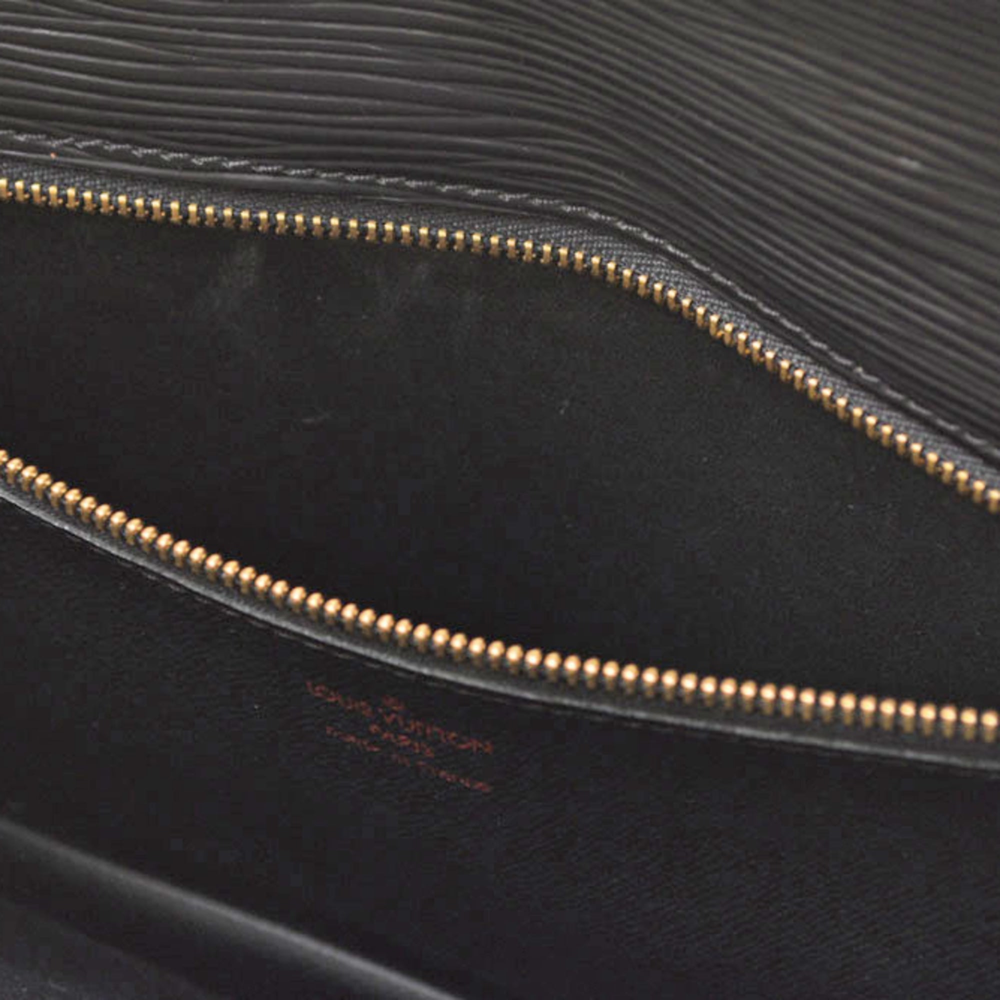 Louis Vuitton Ardoise Black Noir Epi Leather Clutch Bag Pochette (Pre-Owned)