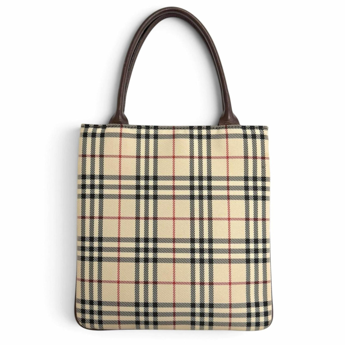 Burberry Beige Brown Leather Handbag (Pre-Owned)
