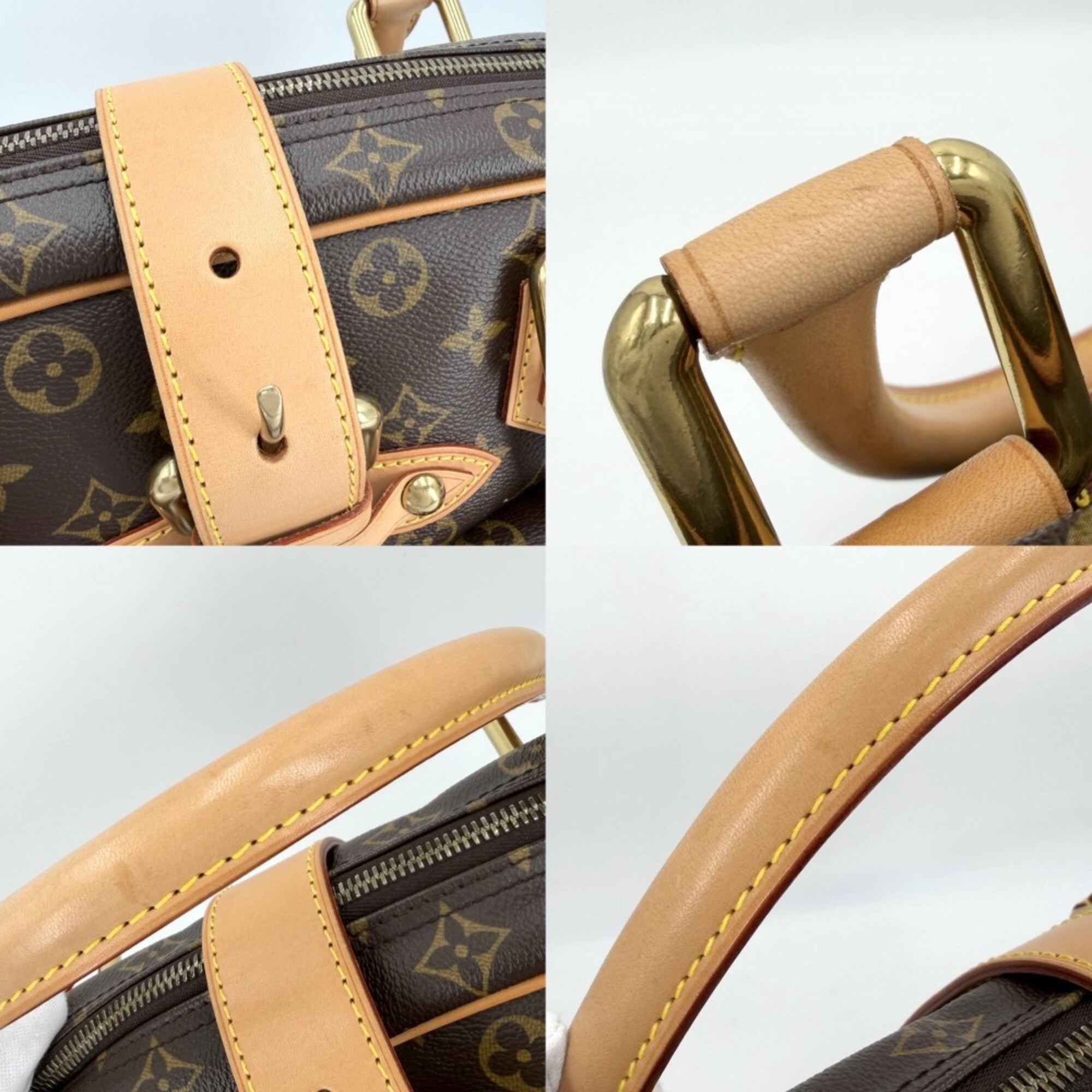 Louis Vuitton Brown Monogram Canvas Handbag (Pre-Owned)