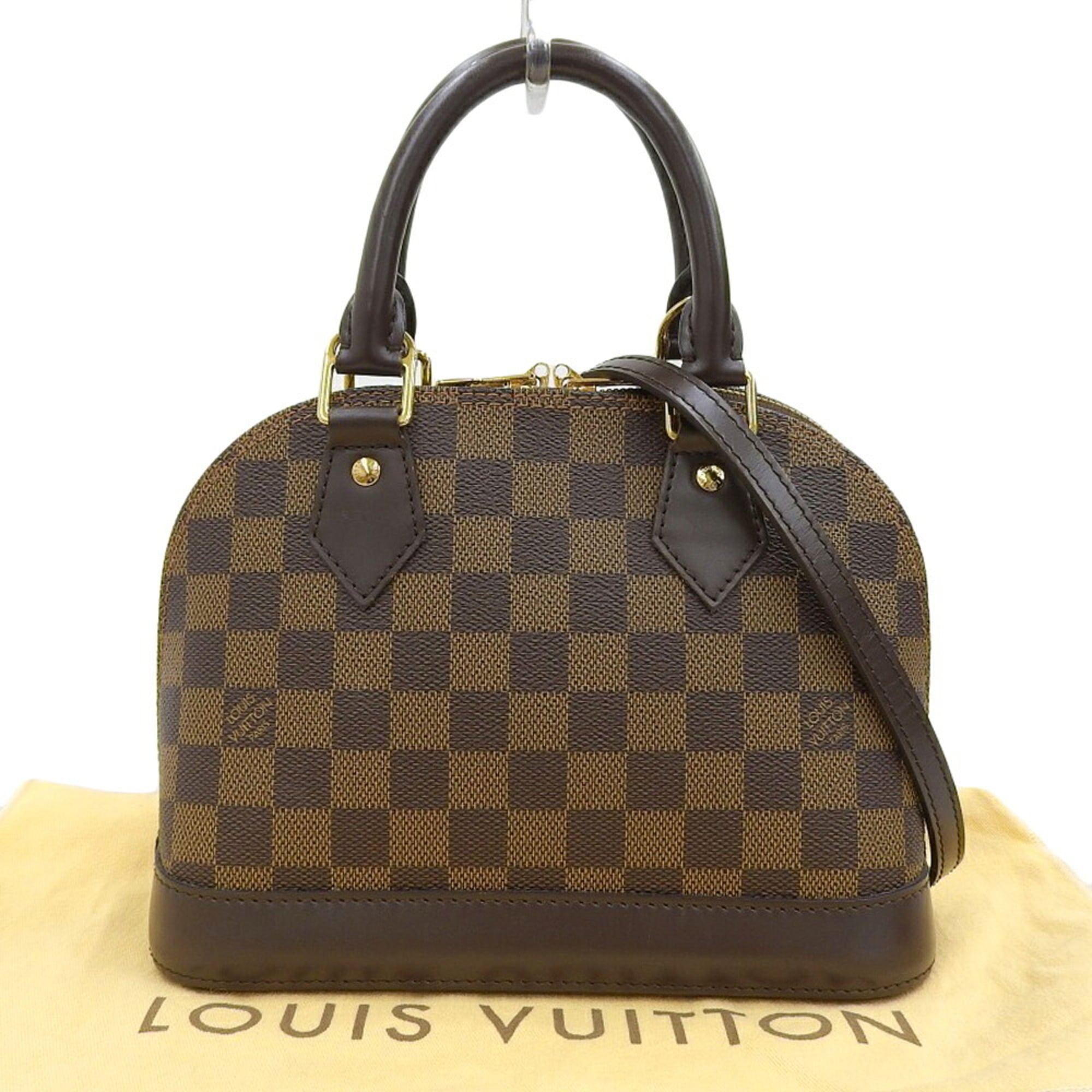 Louis Vuitton Damier Canvas Ebene Pvc Handbag Shoulder Bag (Pre-Owned)