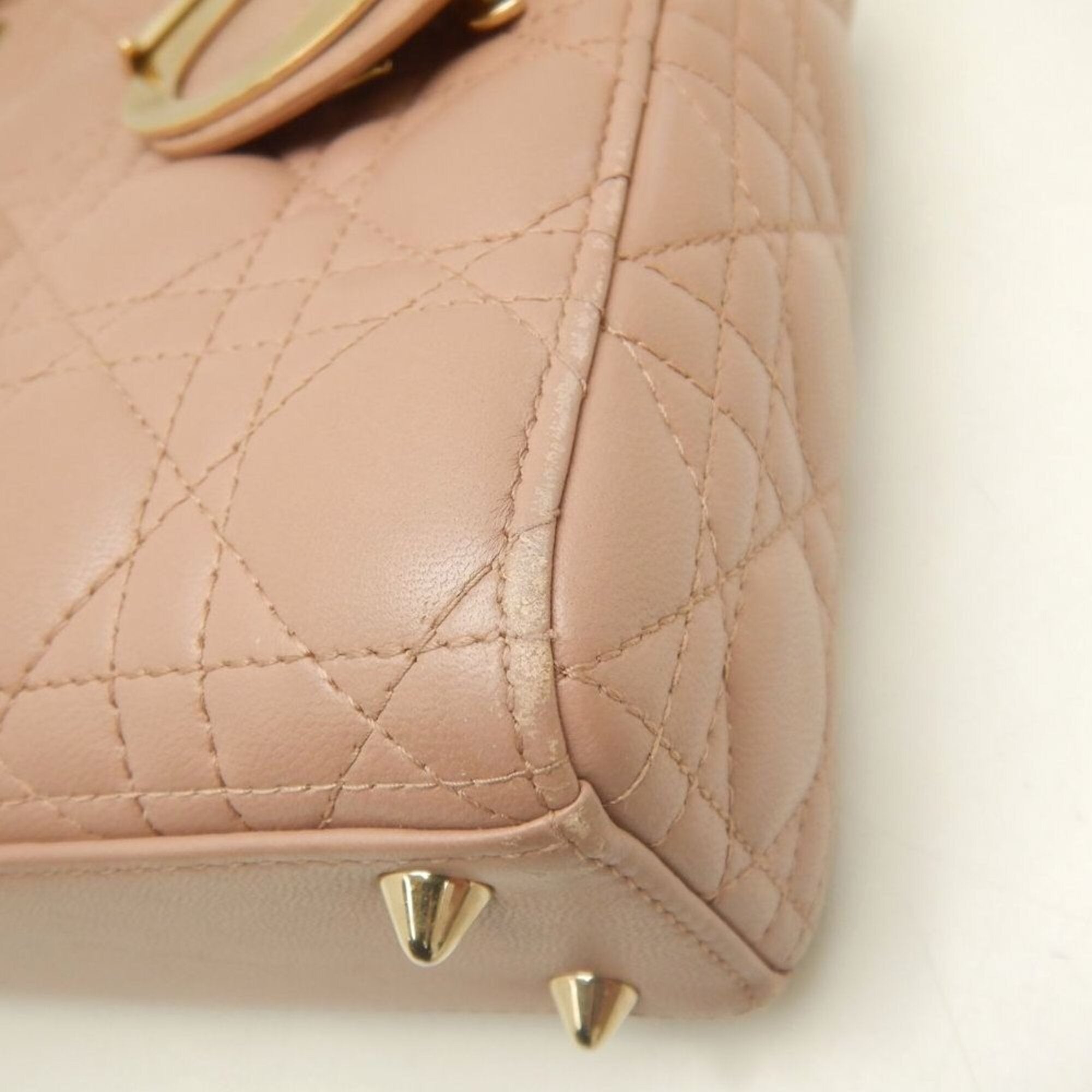 Christian Dior Pink Leather Handbag (Pre-Owned)