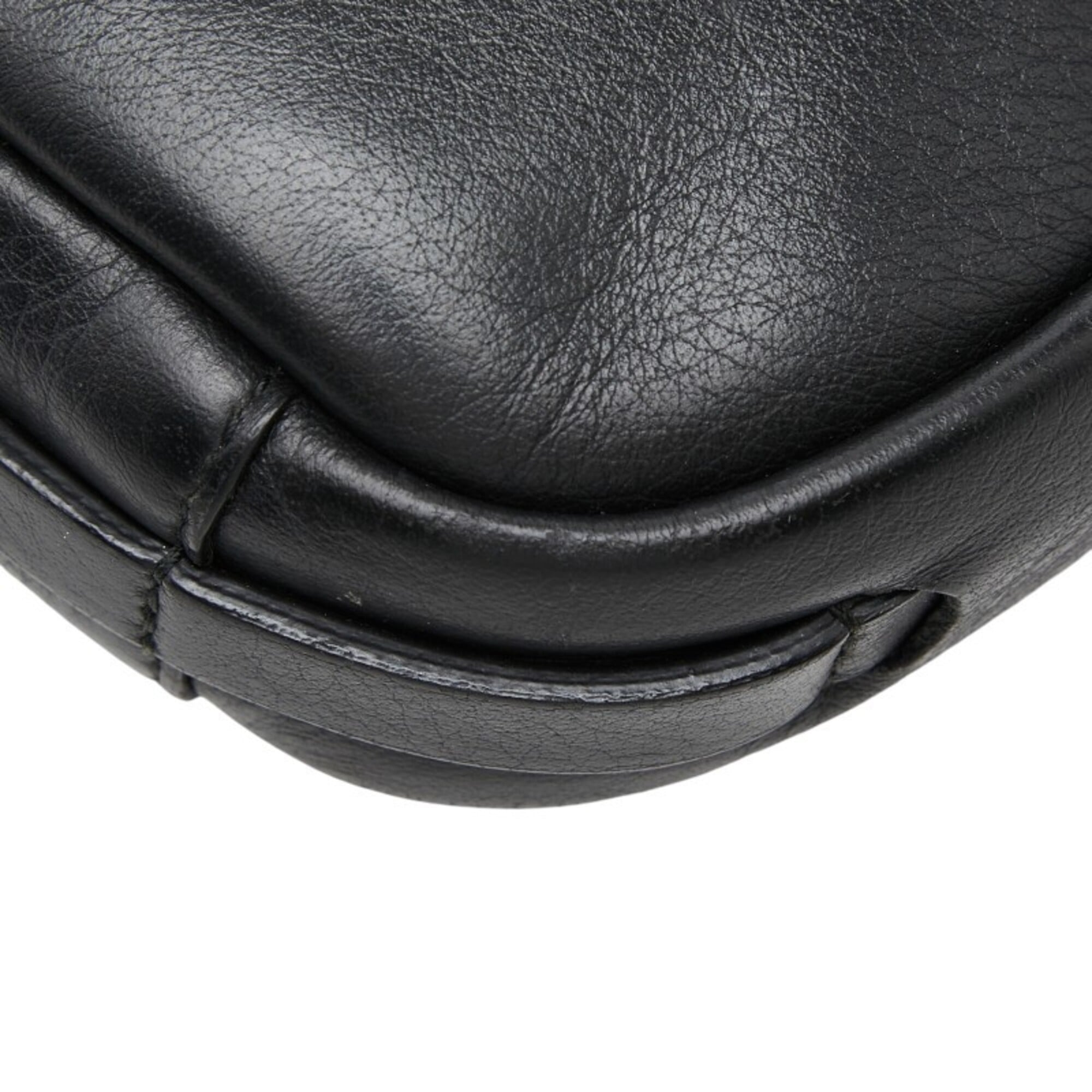 Balenciaga Black Leather Shoulder Bag (Pre-Owned)