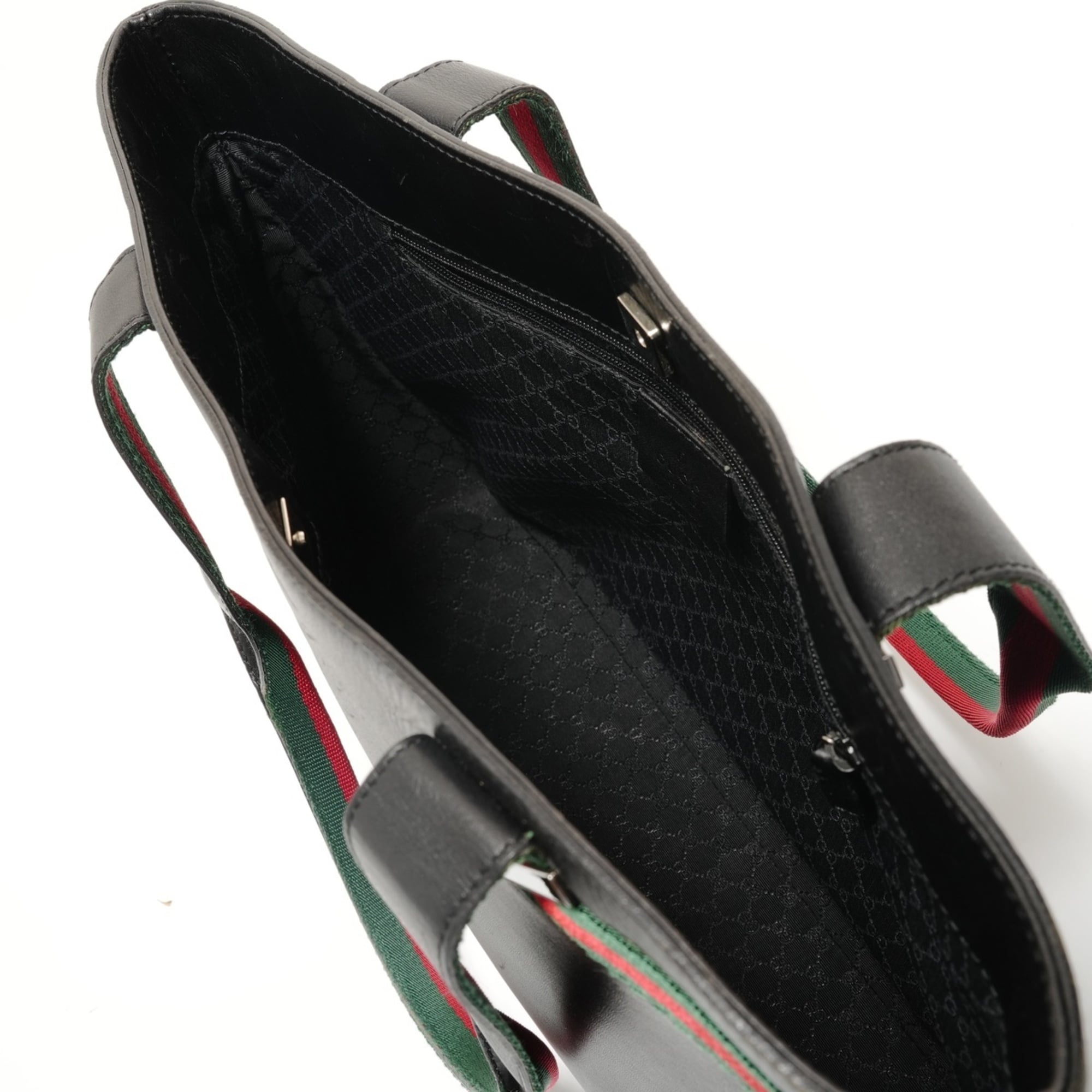 Gucci Black Leather Tote Bag (Pre-Owned)