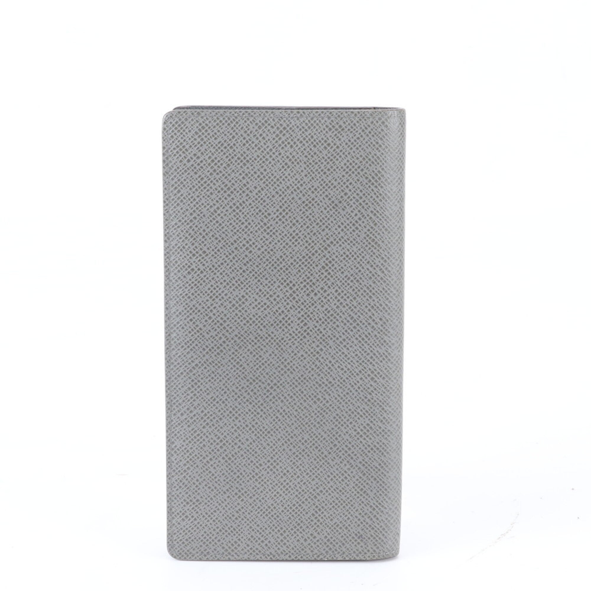 Louis Vuitton Taiga Glacier Leather Long Wallet (Bi-Fold) (Pre-Owned)