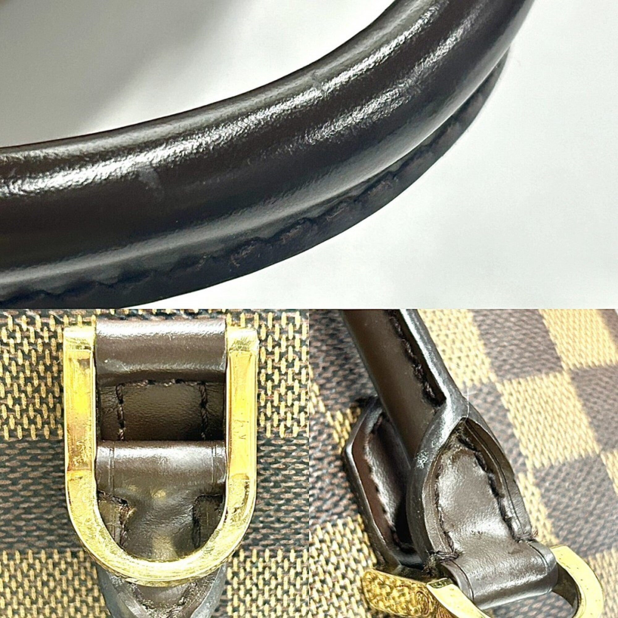 Louis Vuitton Brown Damier Canvas Handbag (Pre-Owned)