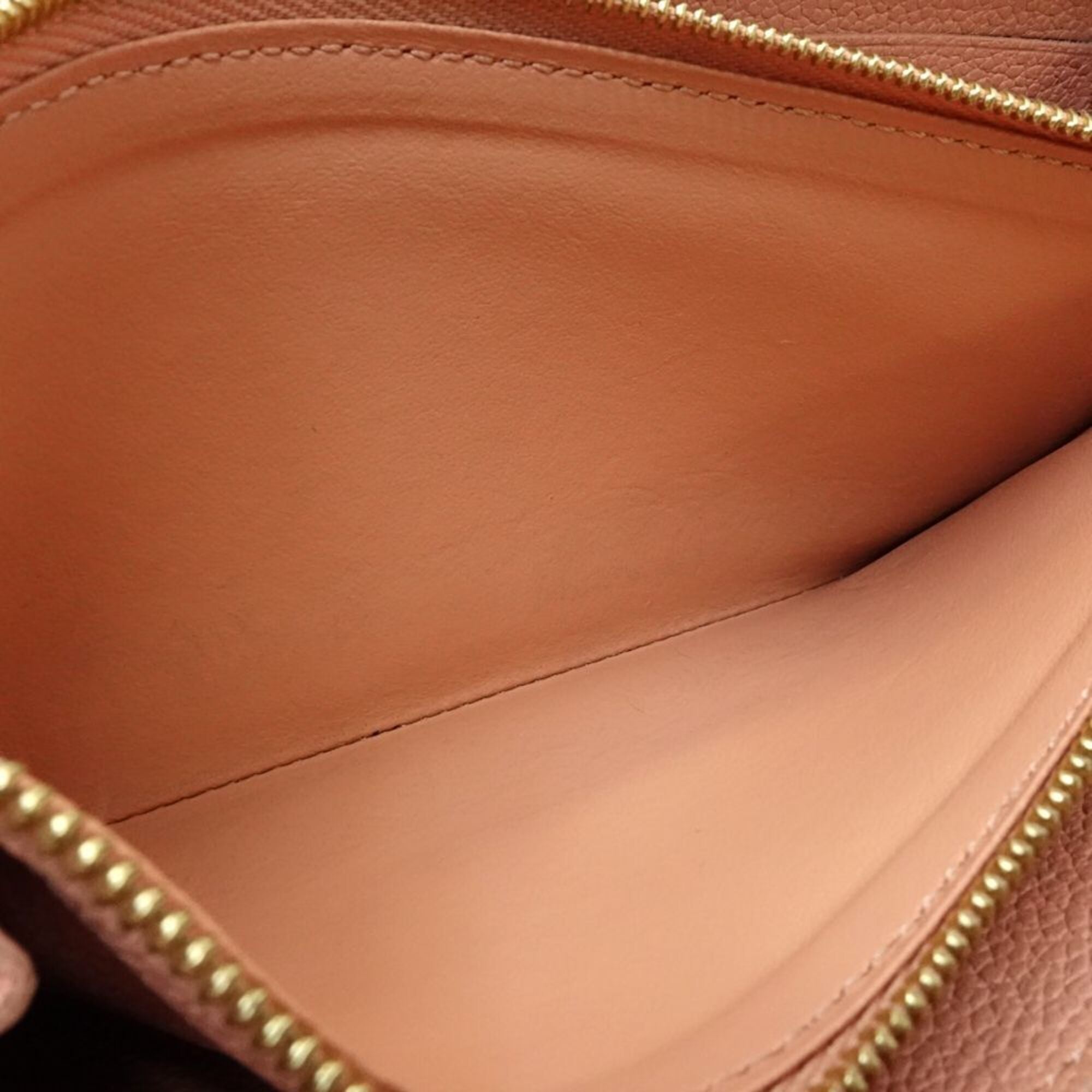 Louis Vuitton Monogram Empreinte Beige Leather Long Wallet (Bi-Fold) (Pre-Owned)