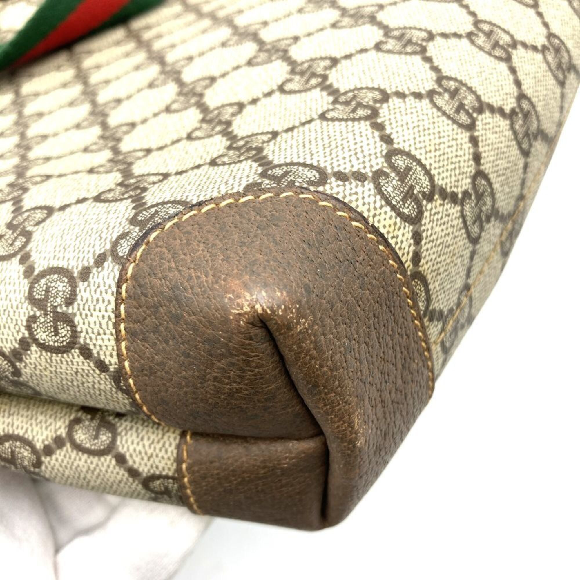 Gucci Brown Gg Supreme Tote Bag (Pre-Owned)