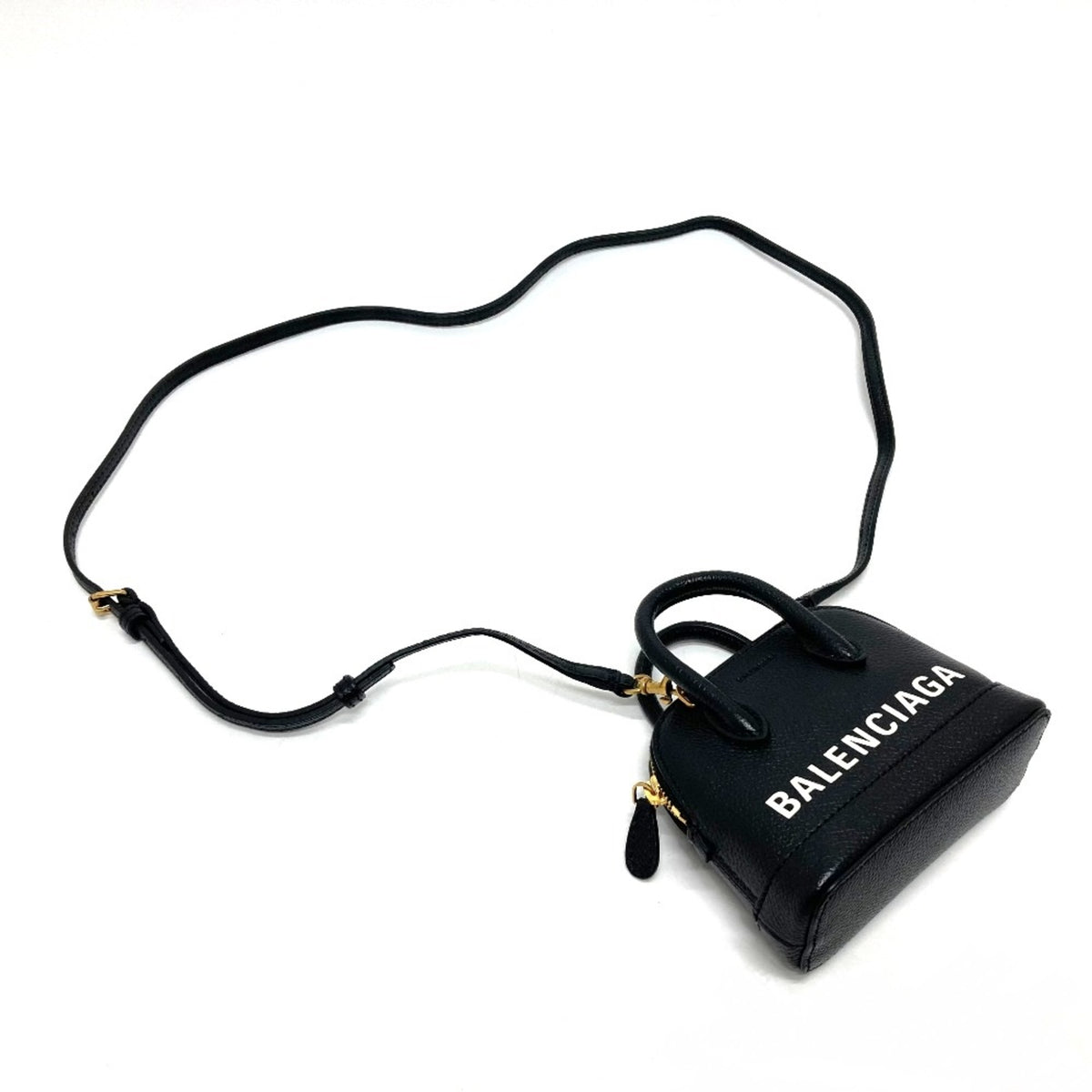 Balenciaga Black Leather Shoulder Bag (Pre-Owned)