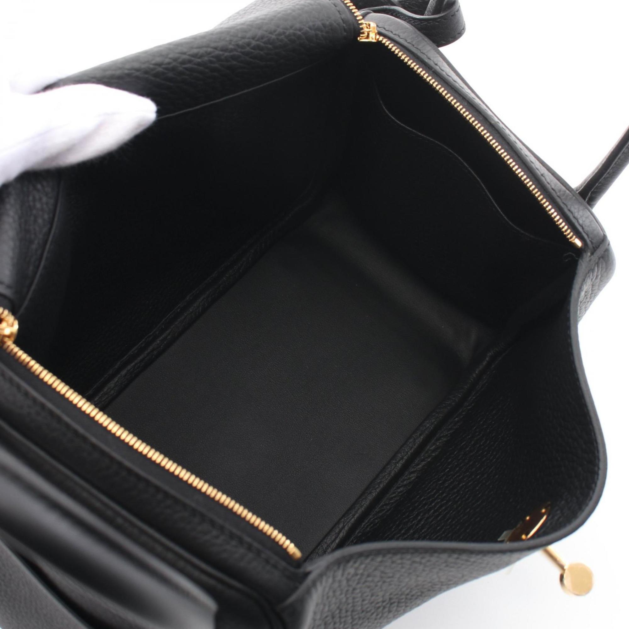 Hermes Black Taurillon Clemence Leather Shoulder Bag (Pre-Owned)