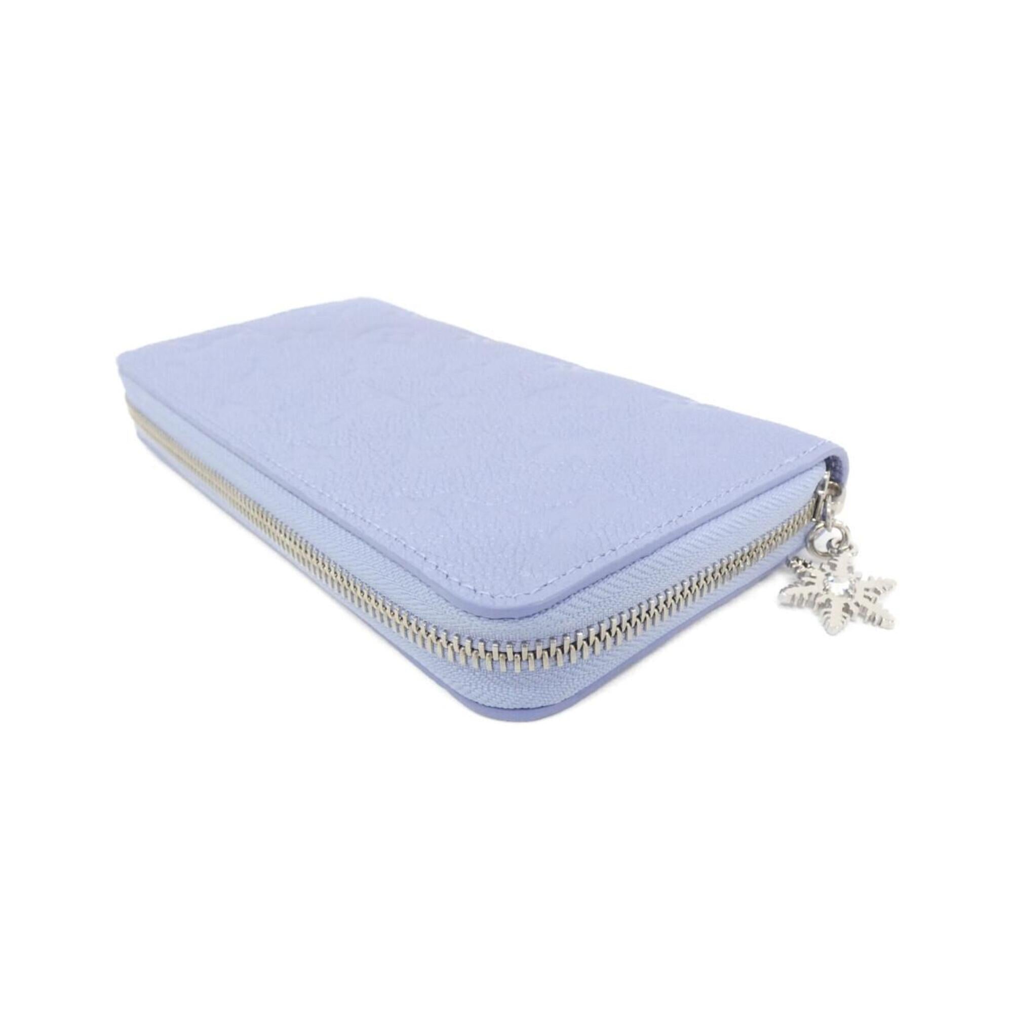 Louis Vuitton Monogram Empreinte Blue Leather Long Bill Wallet (Bi-Fold) (Pre-Owned)