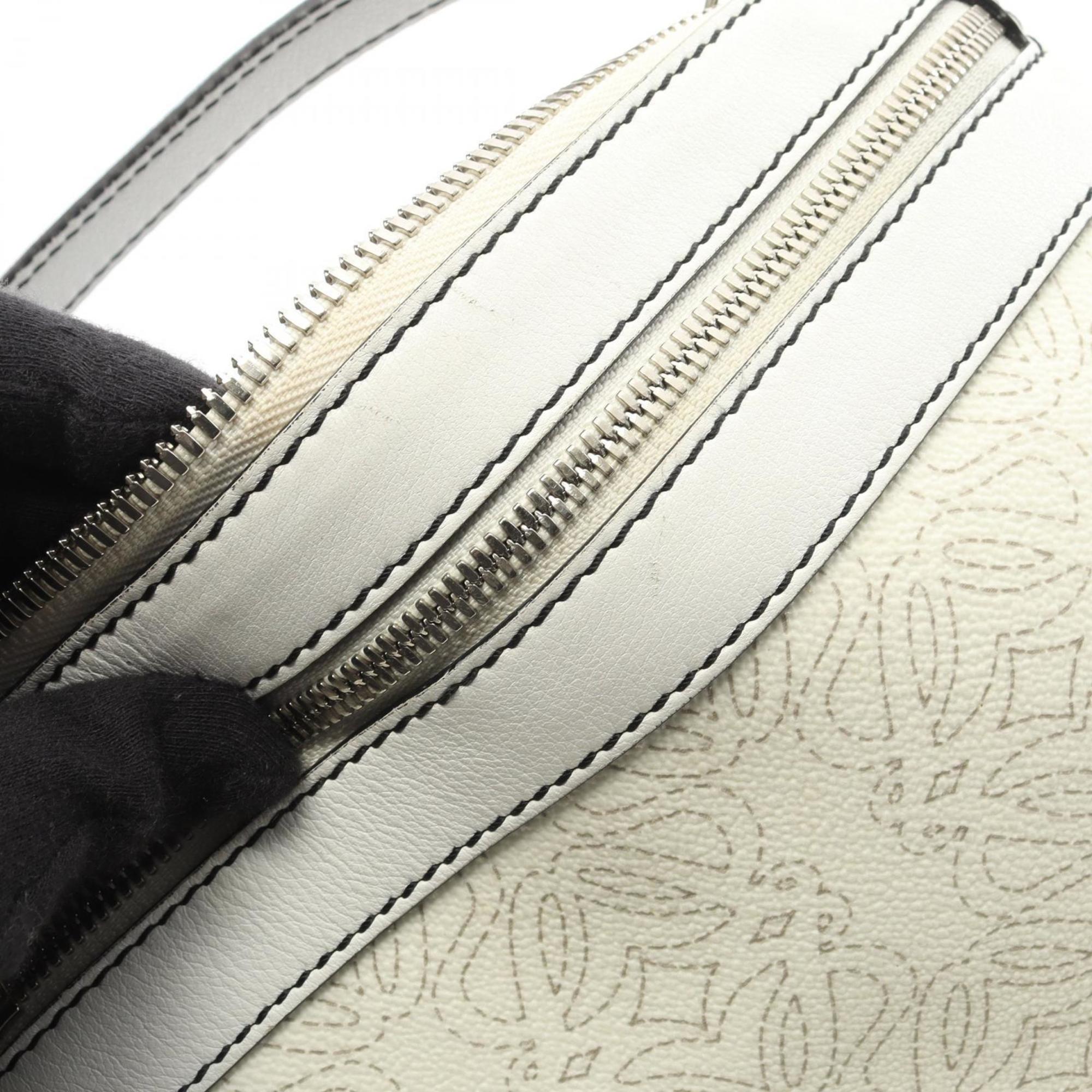 Loewe White Coated Canvas Leather Shoulder Bag (Pre-Owned)
