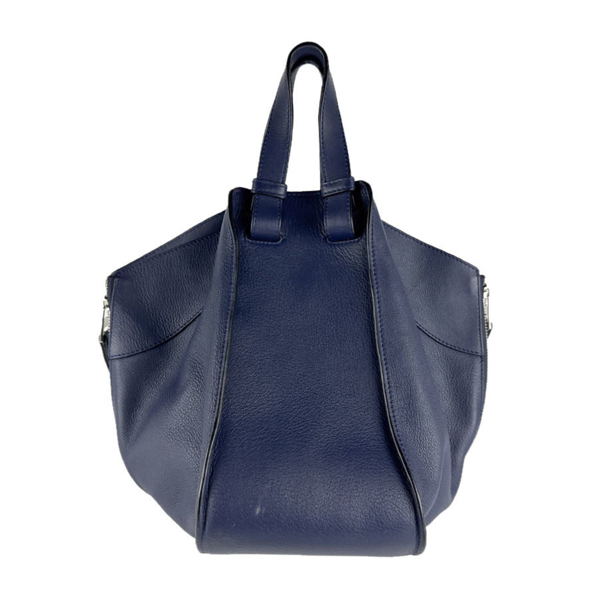 Loewe Navy Leather Handbag Shoulder Bag (Pre-Owned)