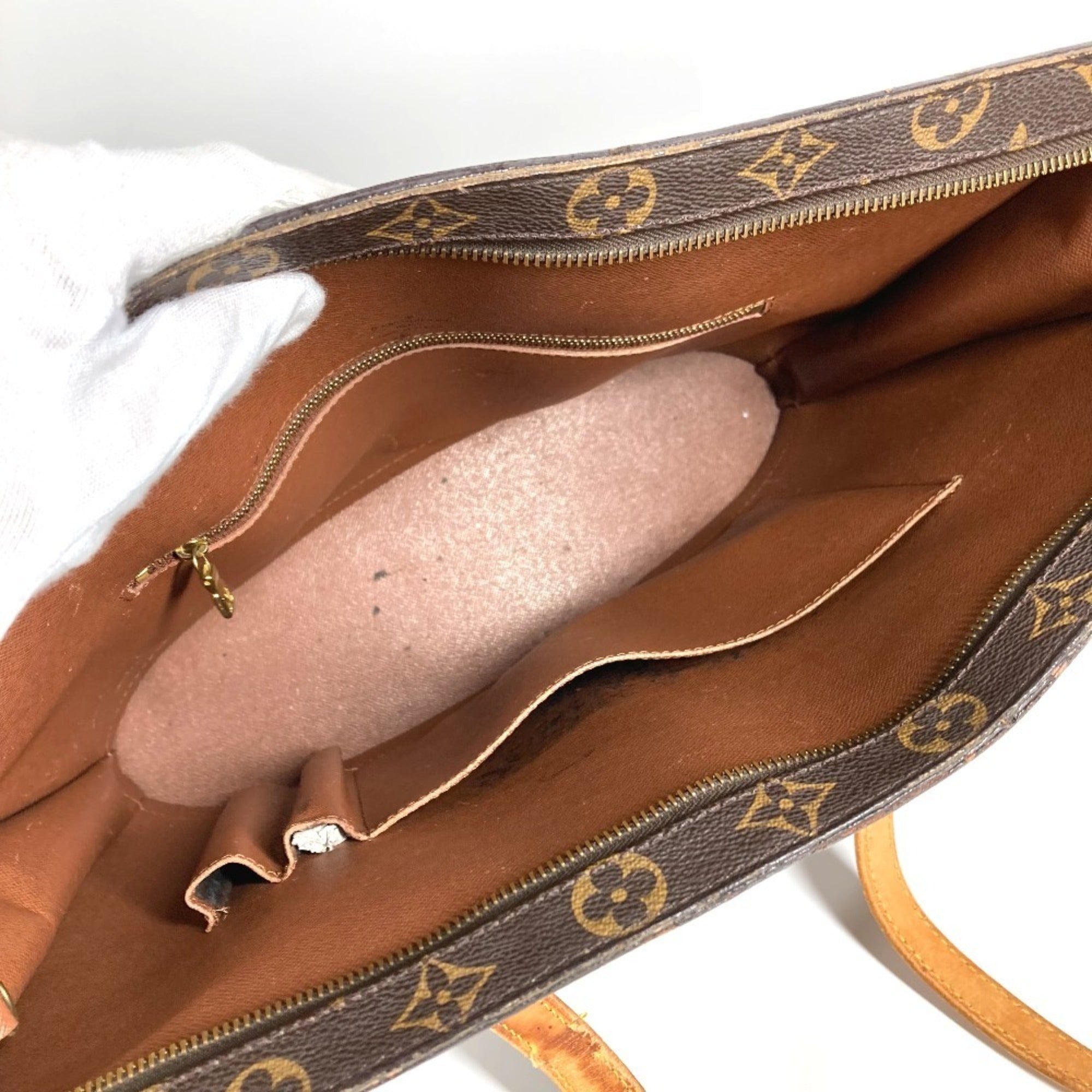 Louis Vuitton Brown Monogram Shoulder Bag Tote Bag (Pre-Owned)