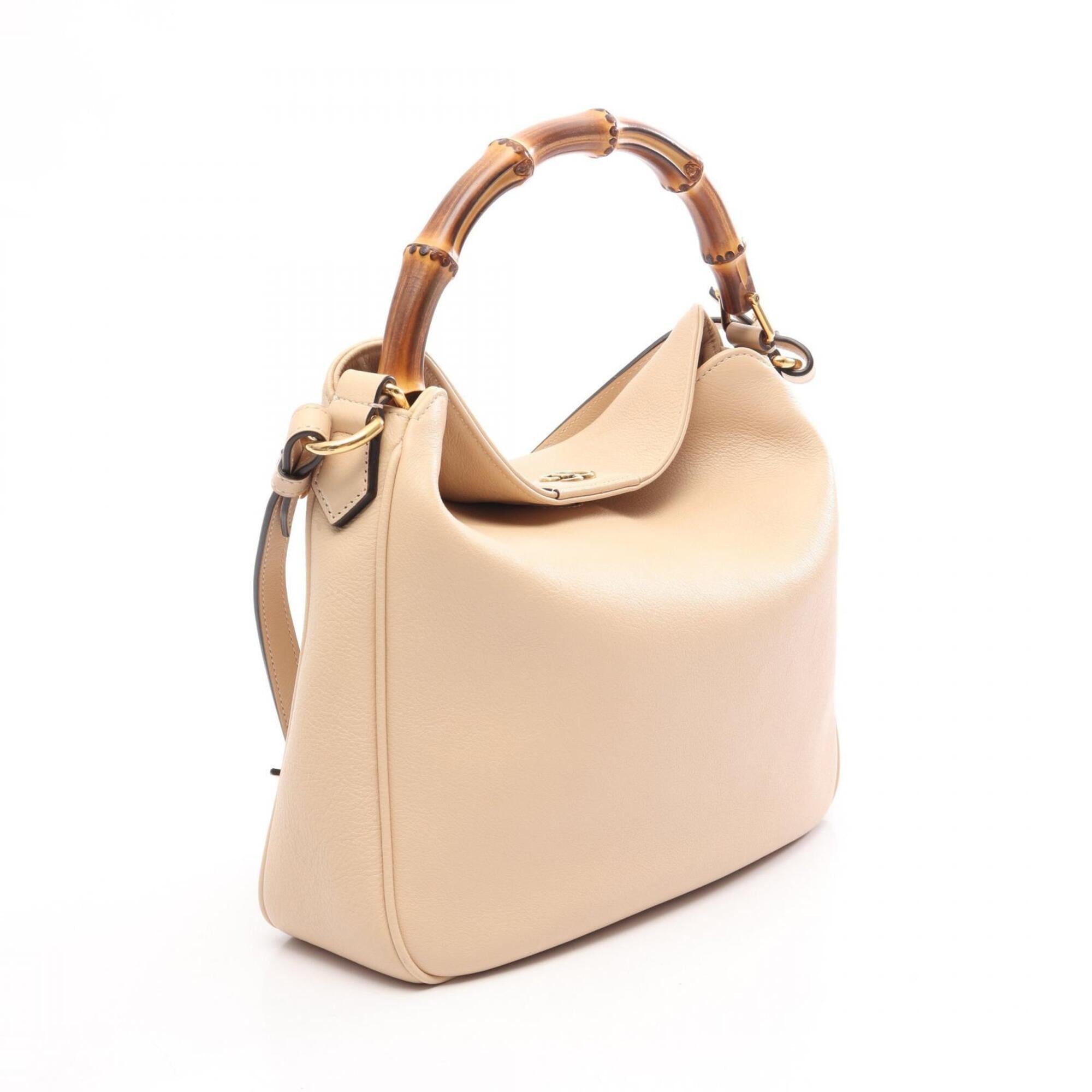 Gucci Beige Leather Handbag (Pre-Owned)