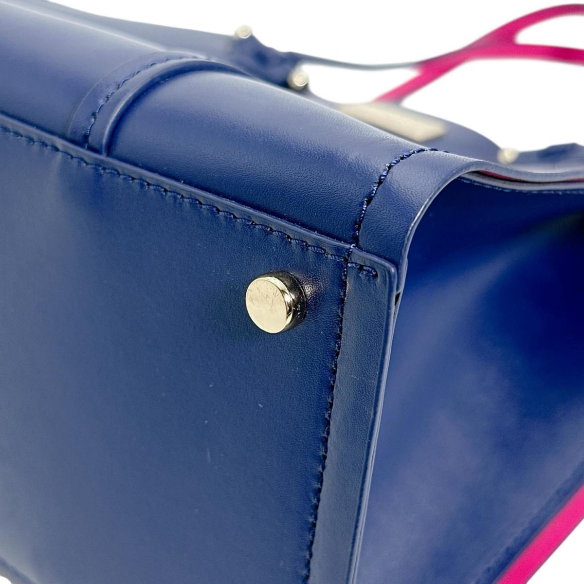 Kate Spade Blue Pink Leather Handbag (Pre-Owned)