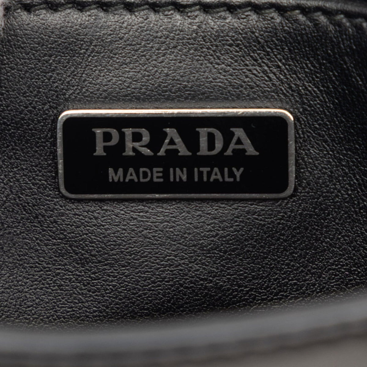 Prada Black Leather Handbag Shoulder Bag (Pre-Owned)