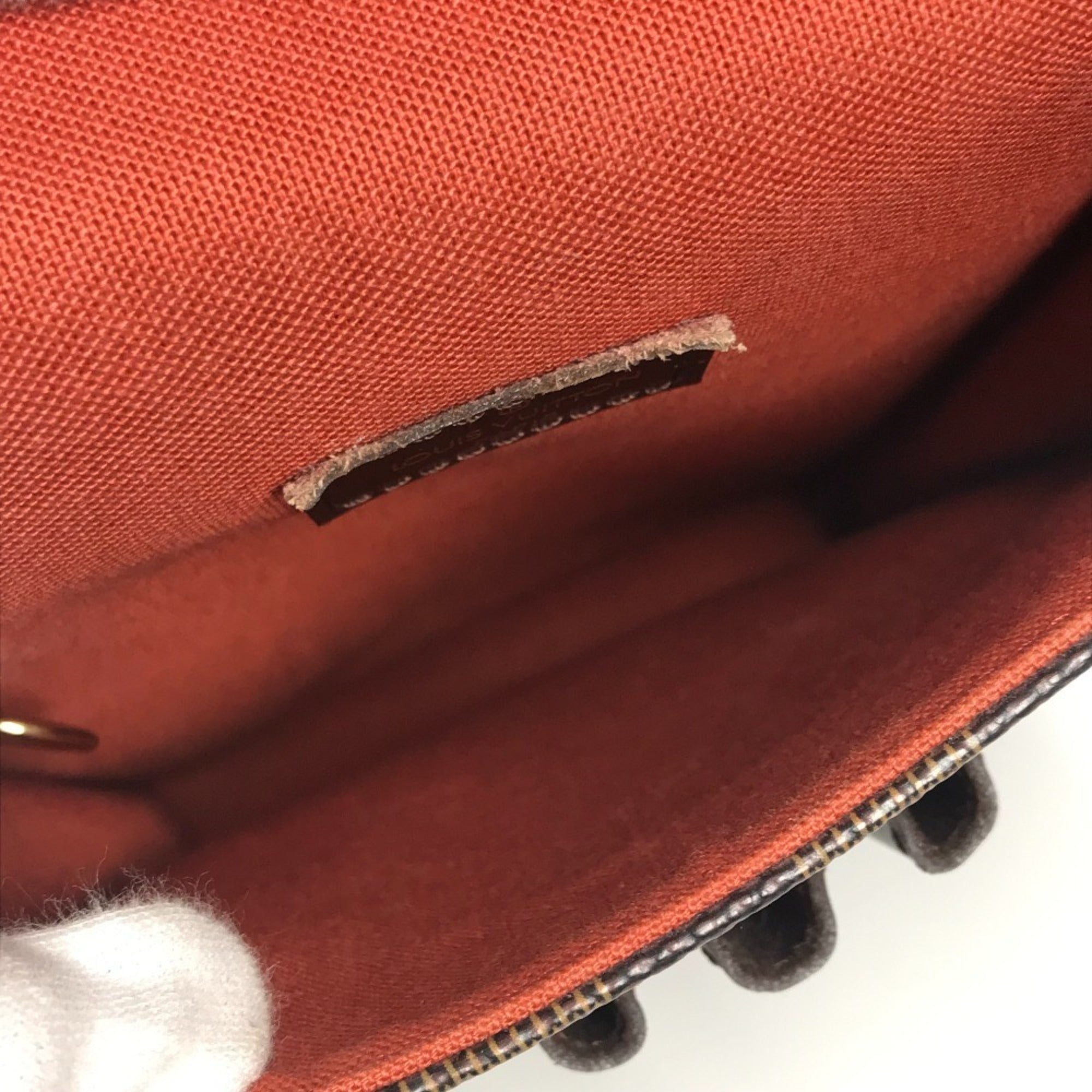 Louis Vuitton Brown Damier Canvas Pochette Shoulder Bag (Pre-Owned)