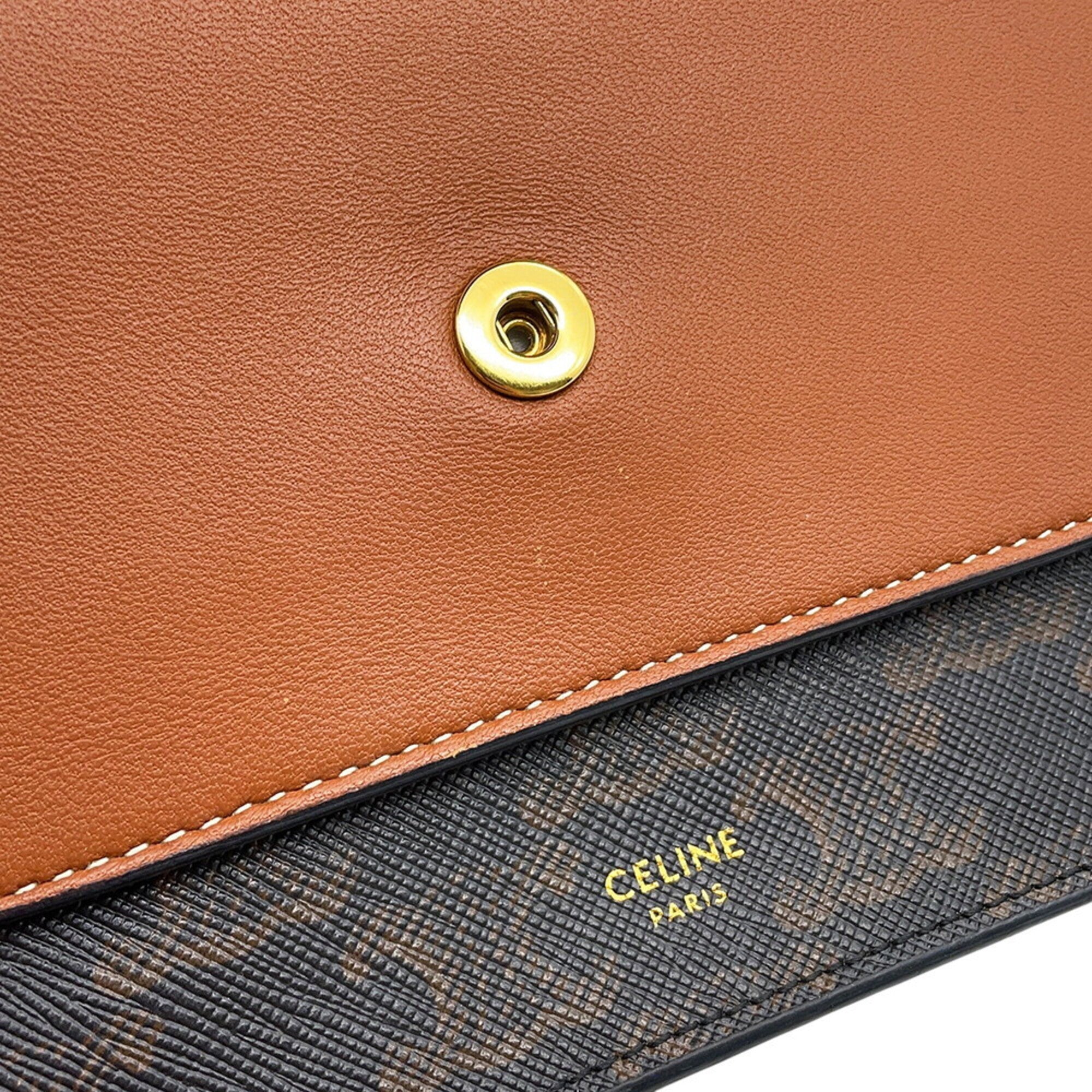 Celine Pvc Leather Chain/Shoulder Wallet (Pre-Owned)