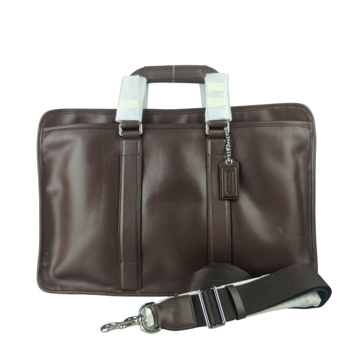 Coach Lexington Brown Leather Briefcase Handbag Shoulder Bag Tote Bag (Pre-Owned)