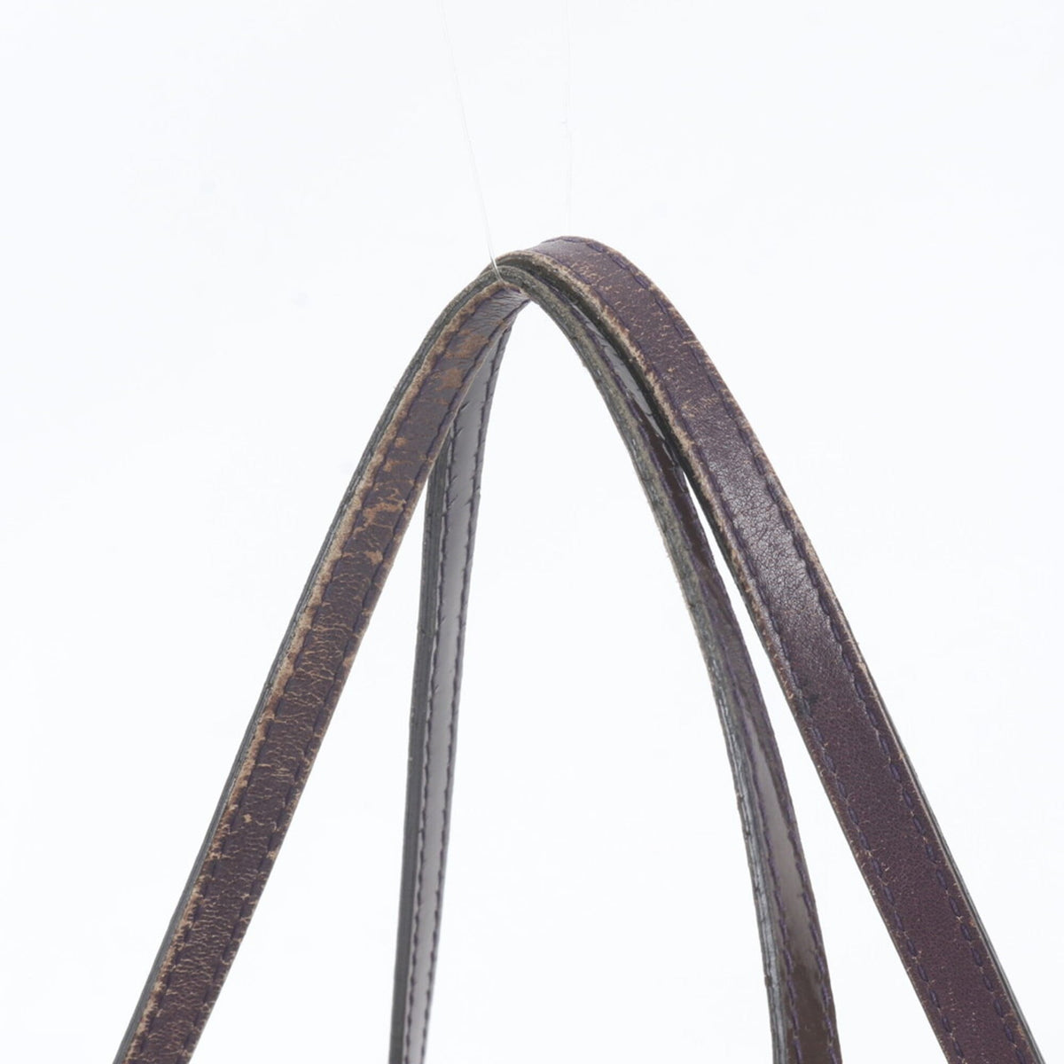 Gucci Brown Leather Canvas Handbag Shoulder Bag Tote Bag (Pre-Owned)
