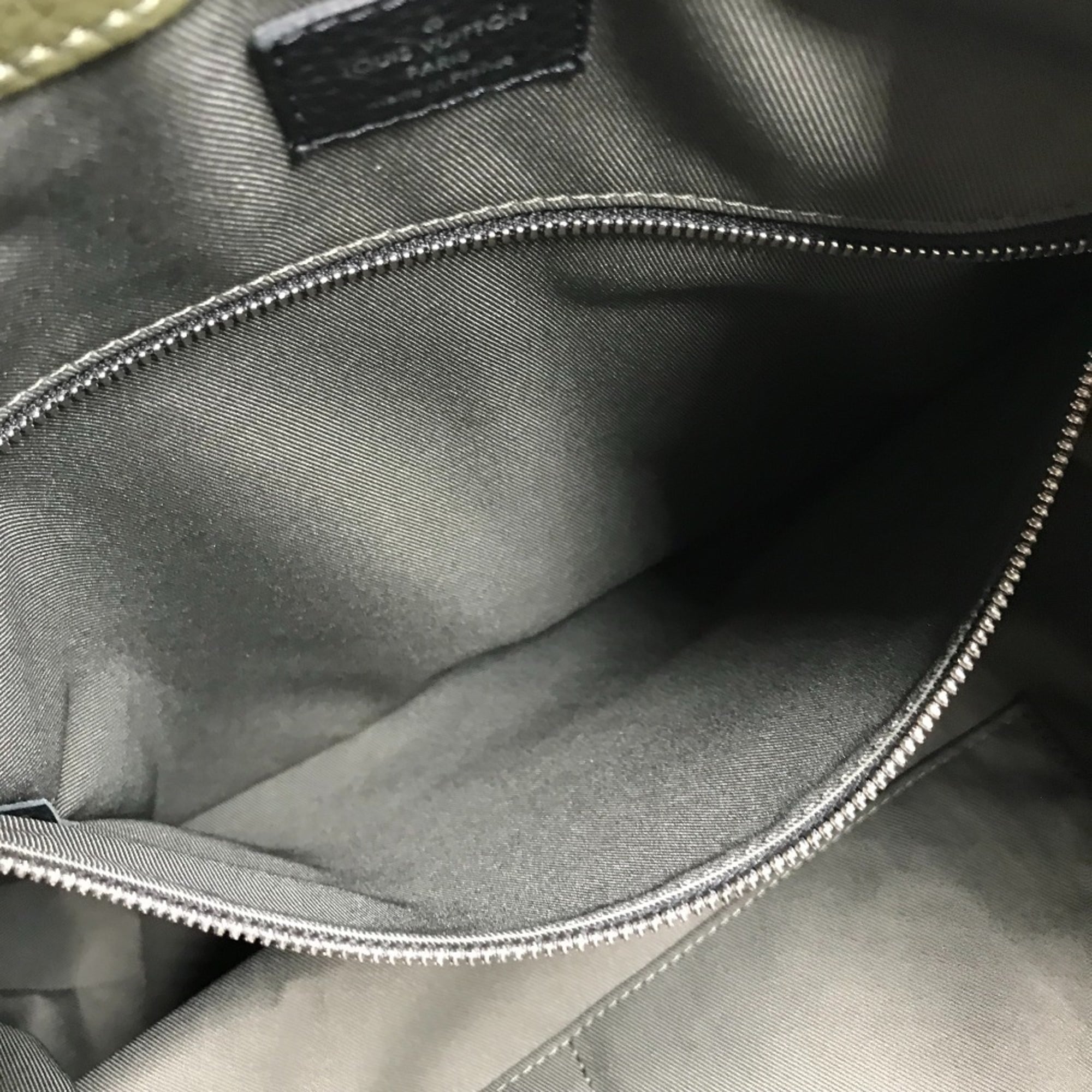 Louis Vuitton Black Khaki Backpack (Pre-Owned)