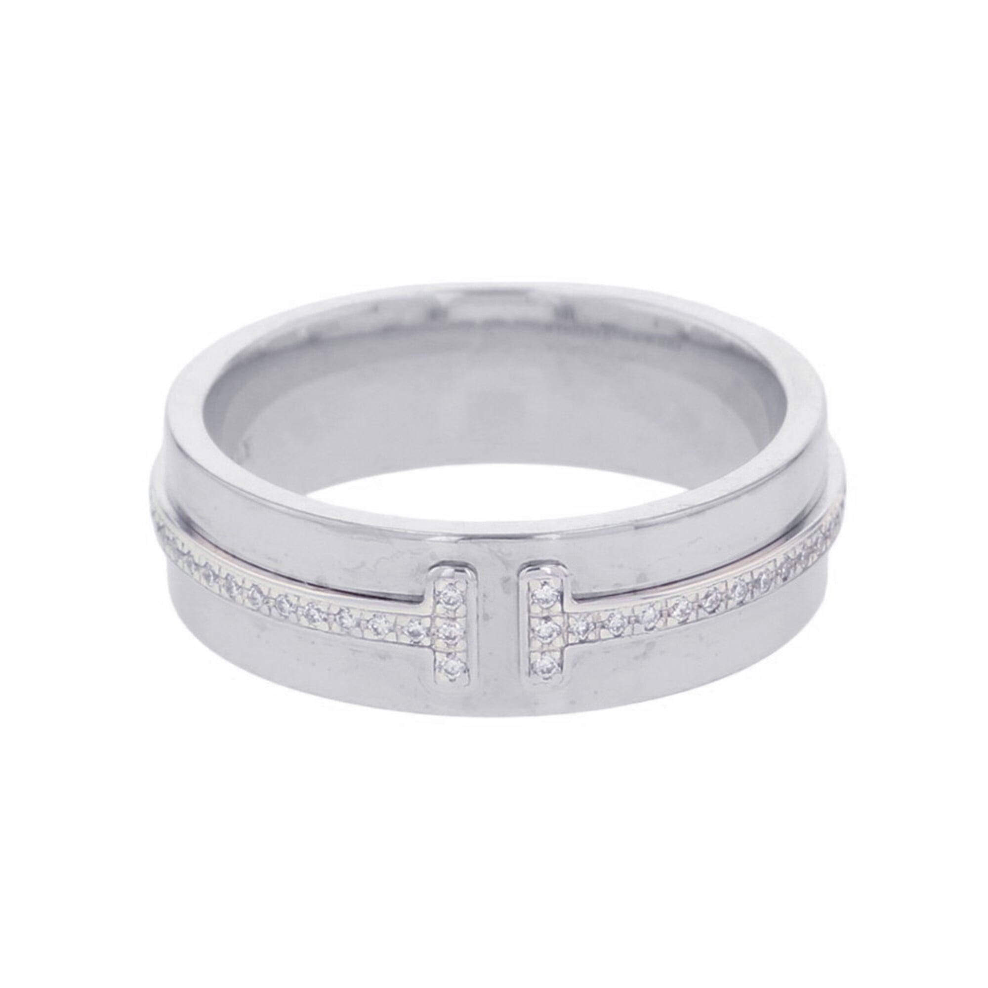 Tiffany White Gold (18K) Band Ring (Pre-Owned)