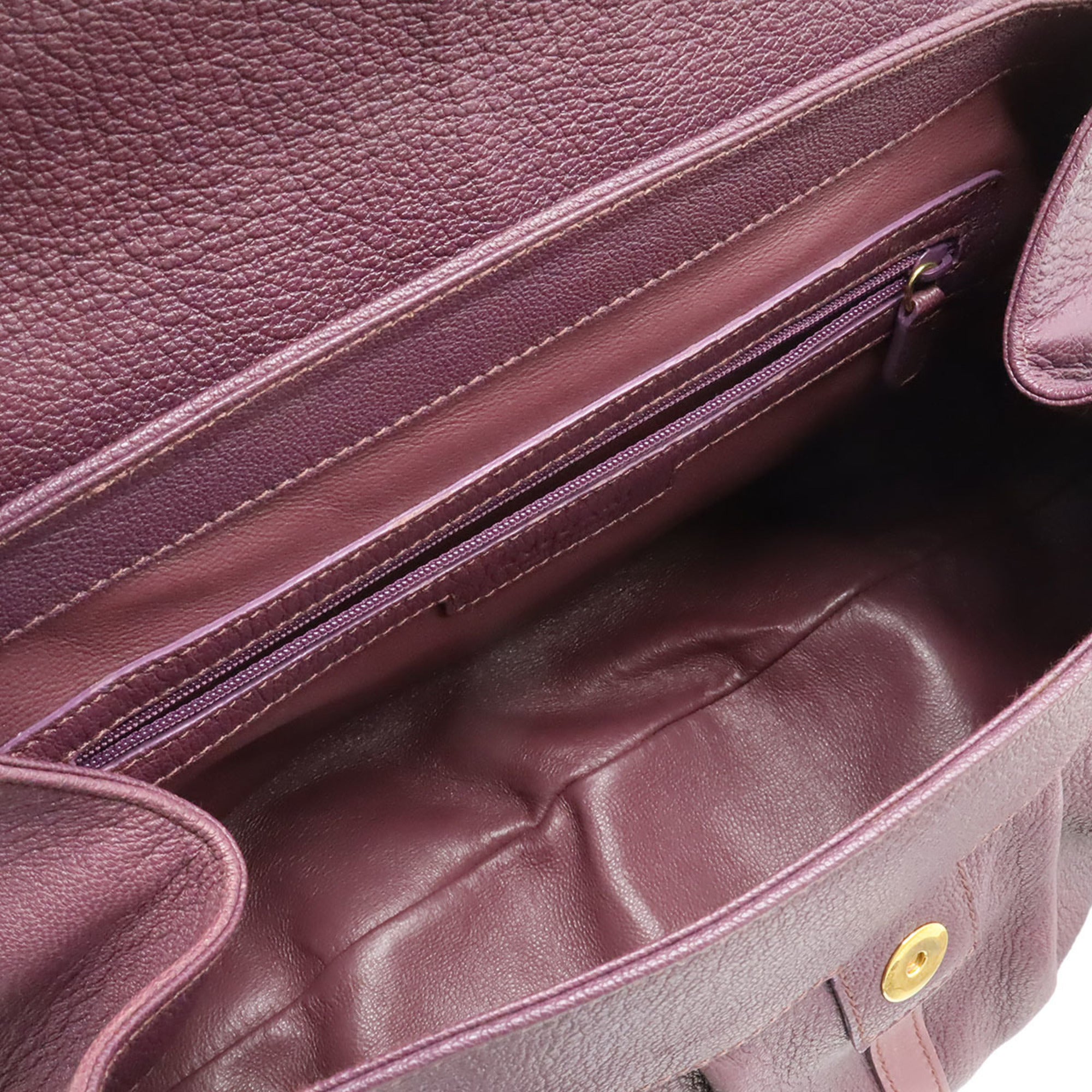 Bvlgari Purple Handbag Shoulder Bag (Pre-Owned)
