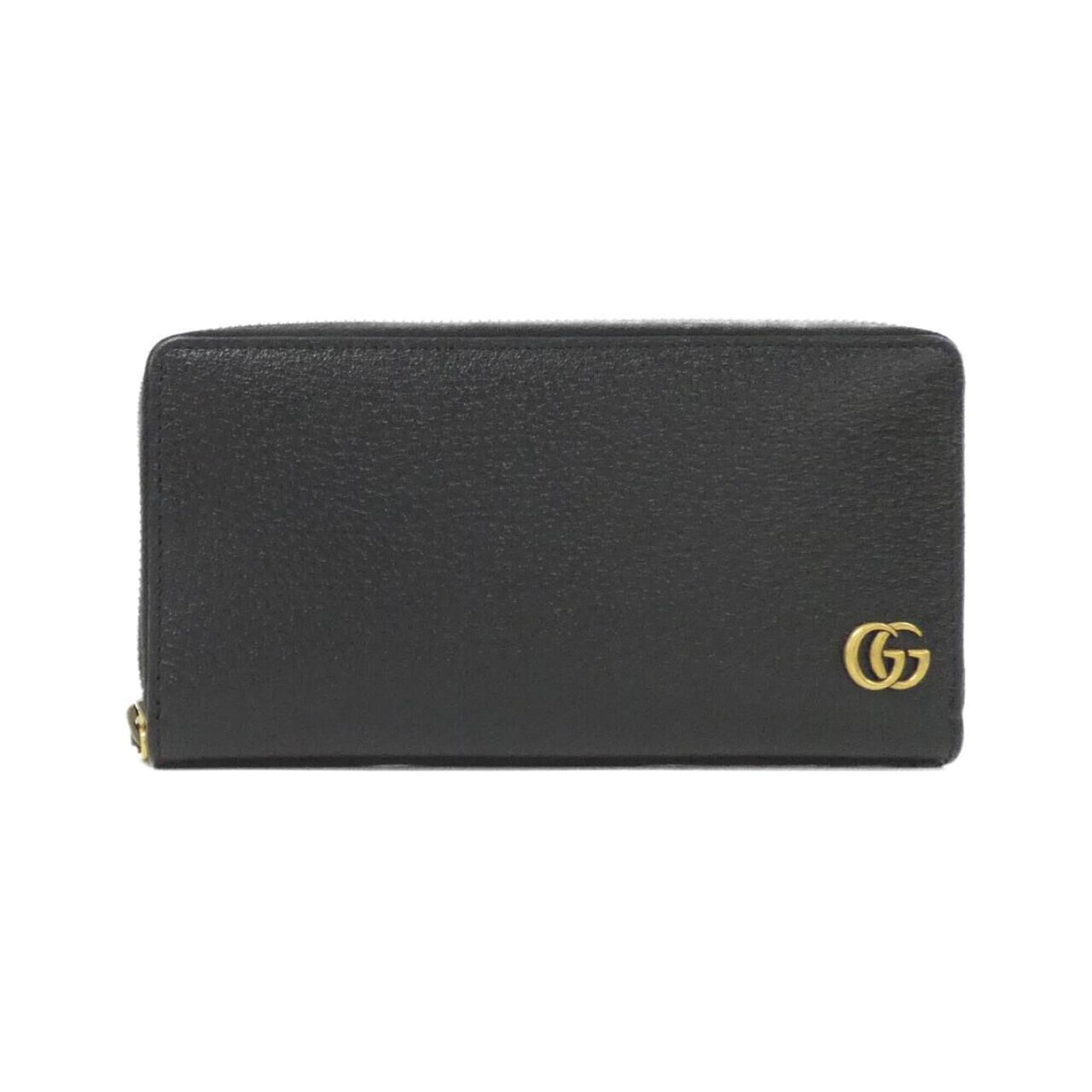 Gucci Black Leather Long Wallet (Bi-Fold) (Pre-Owned)