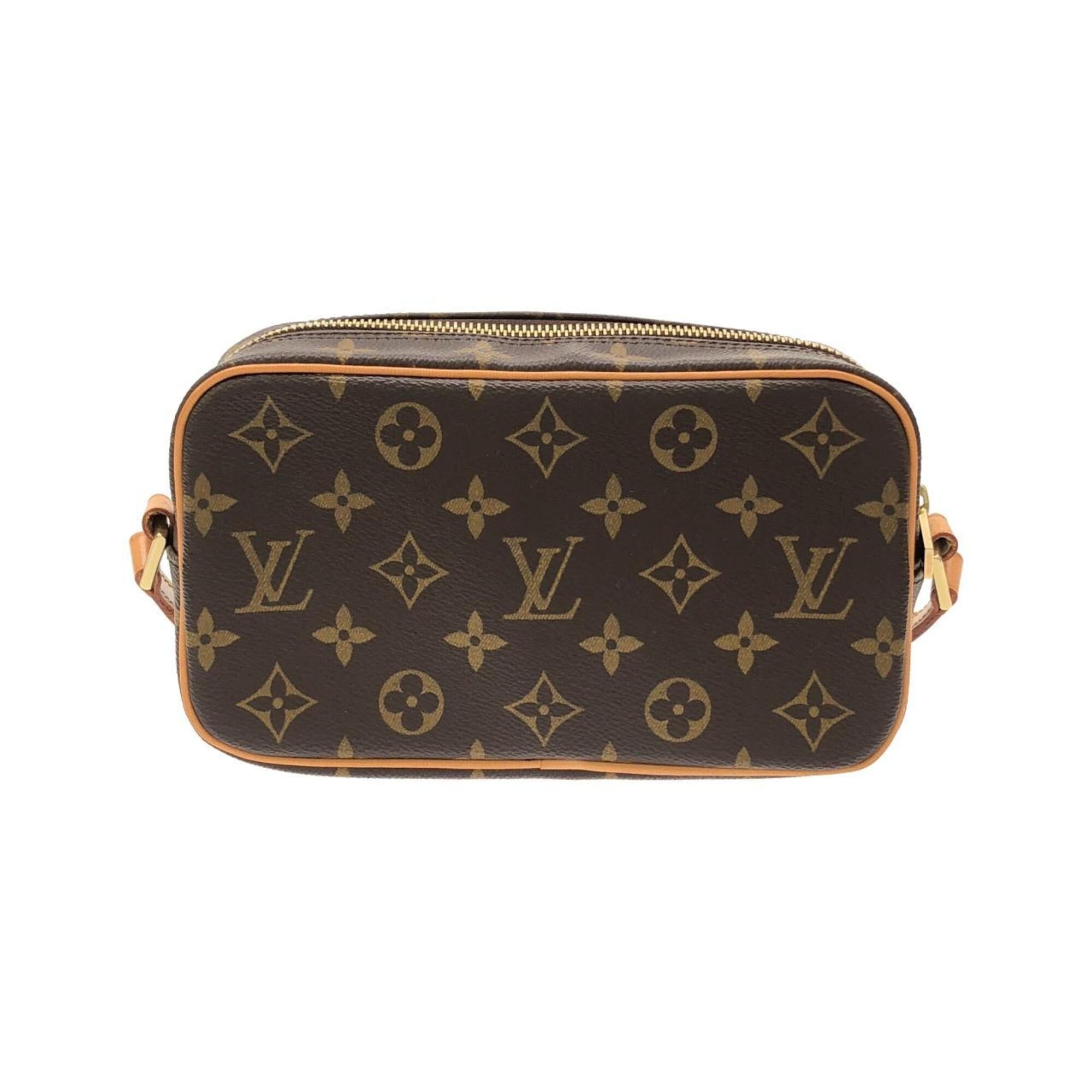 Louis Vuitton Brown Coated Canvas Pochette Shoulder Bag (Pre-Owned)