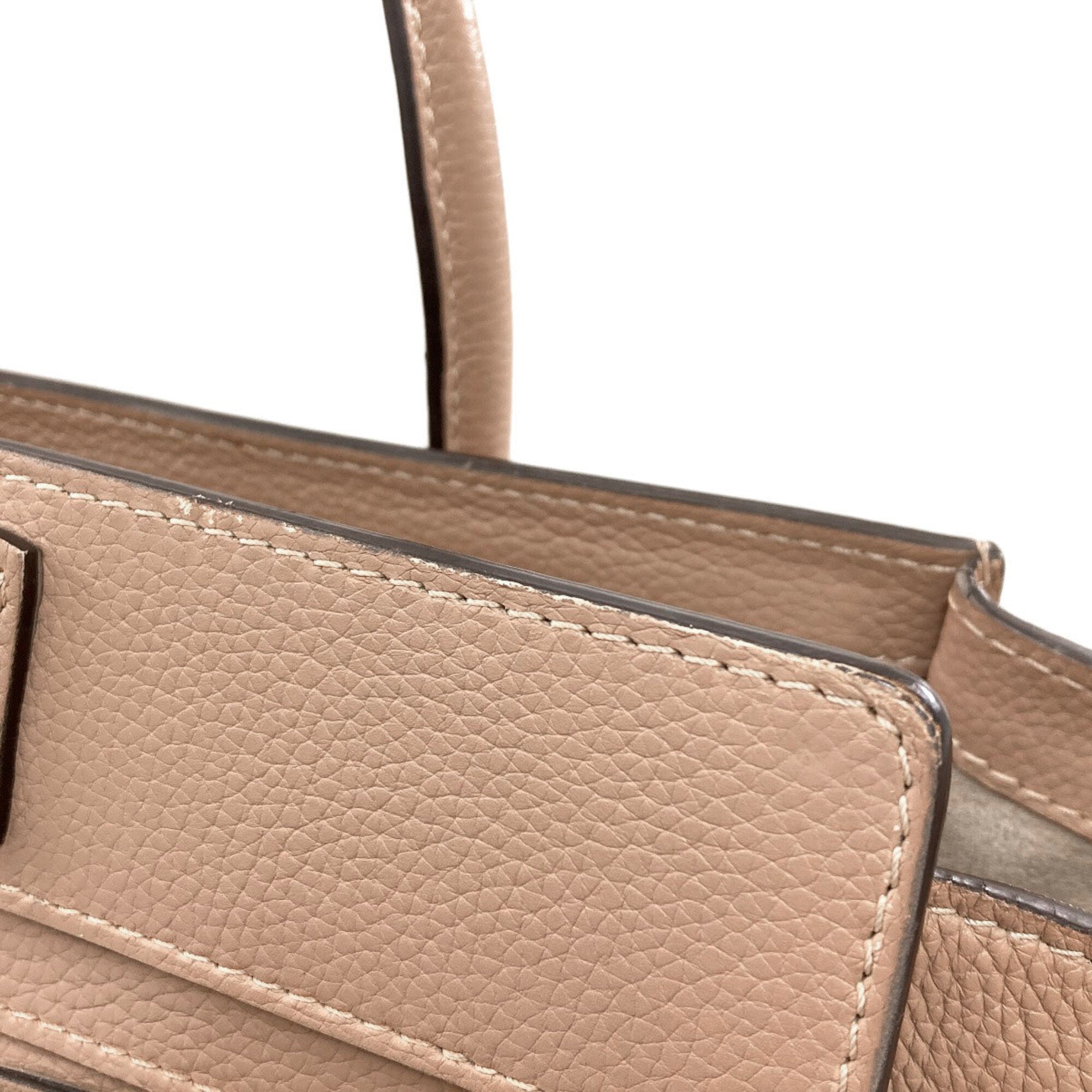 Celine Beige Leather Tote Bag (Pre-Owned)